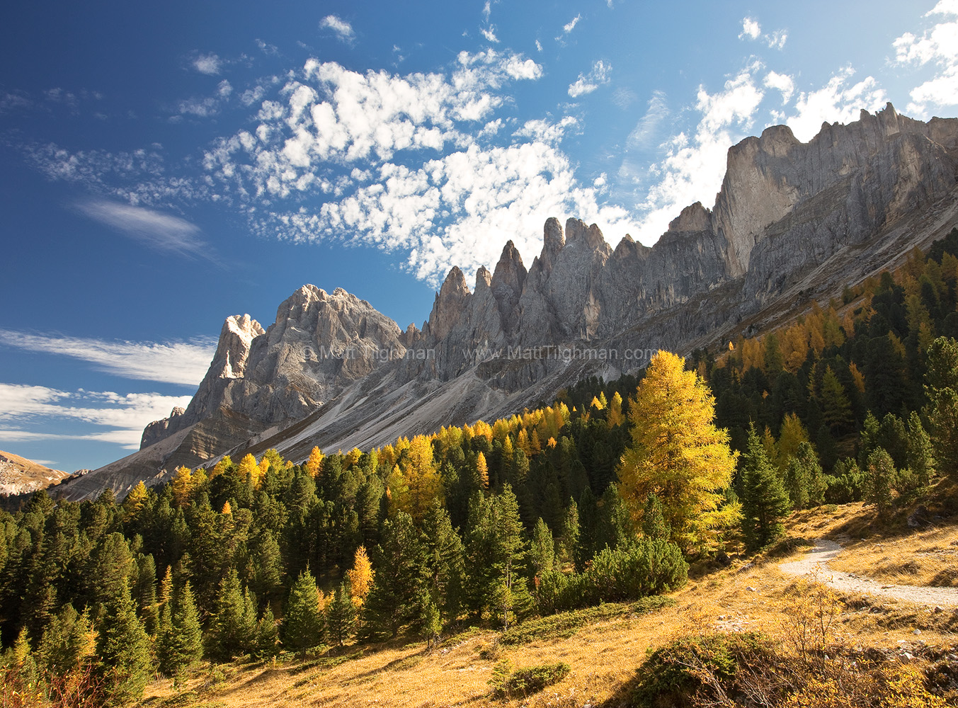 Ascent of the Odle in Autumn Tilghman Photography