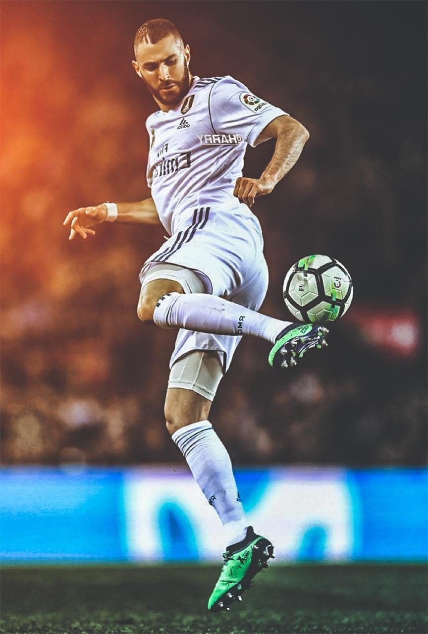 Benzema Wallpaper Discover more Benzema, Footballer, Forward, French, Professional wallpaper.. Real madrid wallpaper, Madrid wallpaper, Football