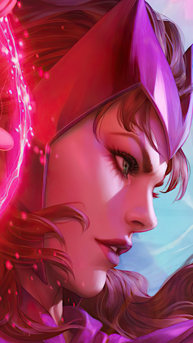 Scarlet Witch Phone Wallpaper