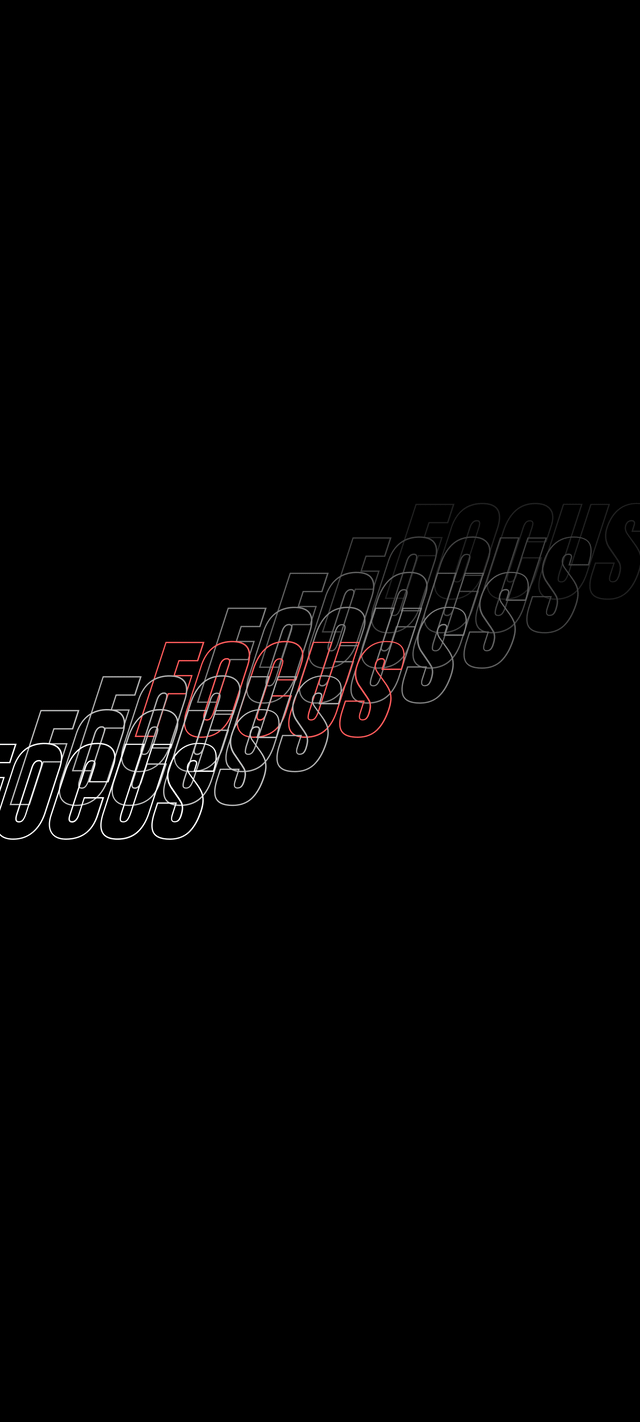 Focus wallpaper Black minimal