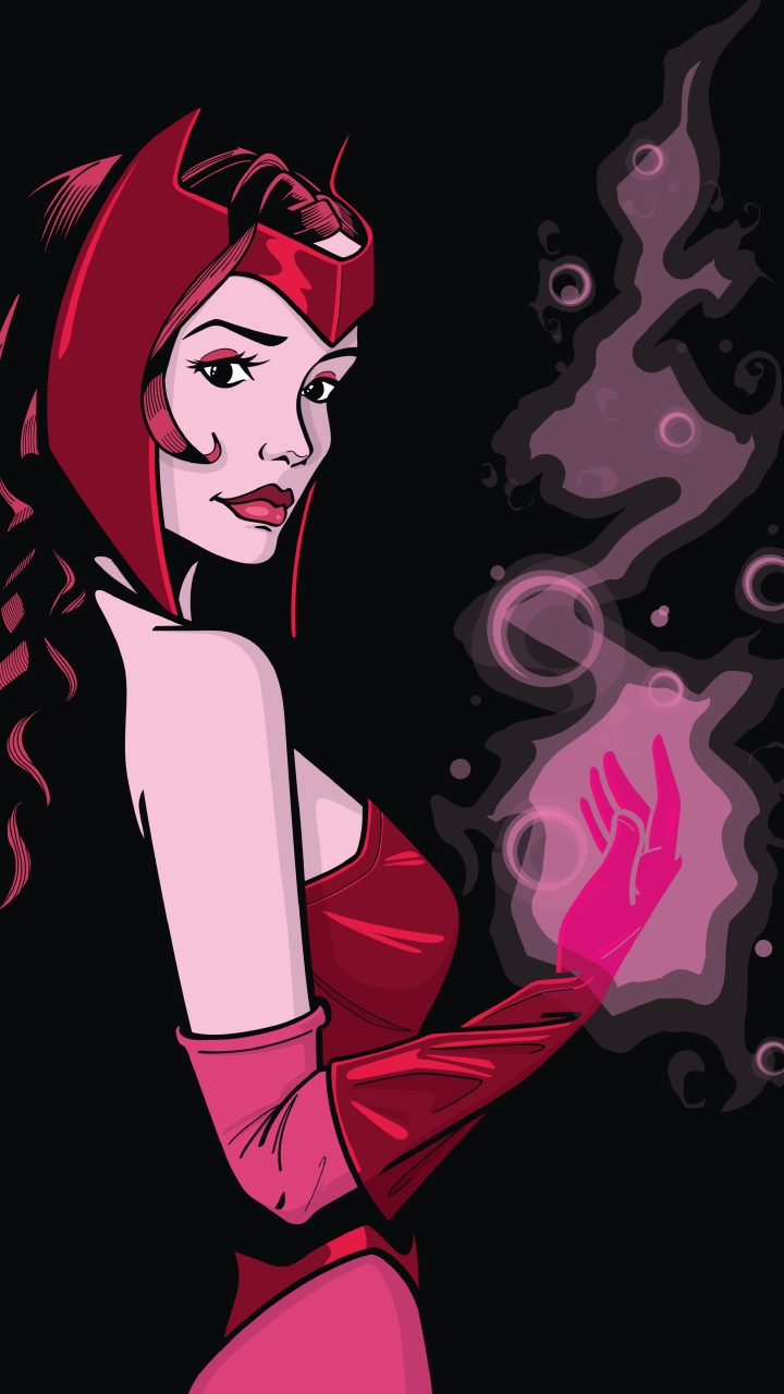 Scarlet Witch Phone Wallpaper