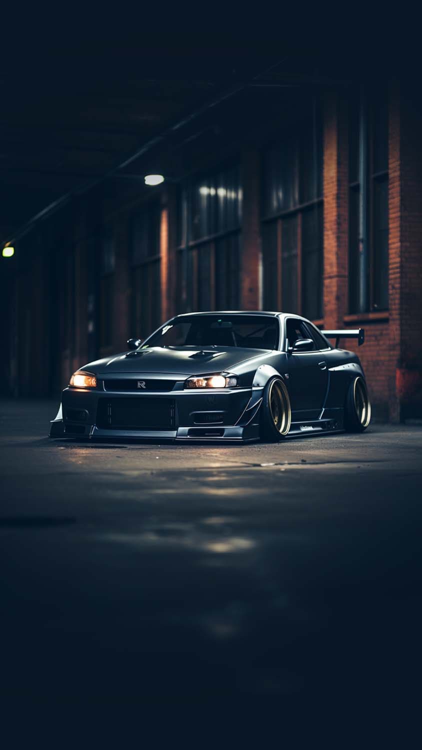 Nissan Silvia Drift Car iPhone Wallpaper 4K