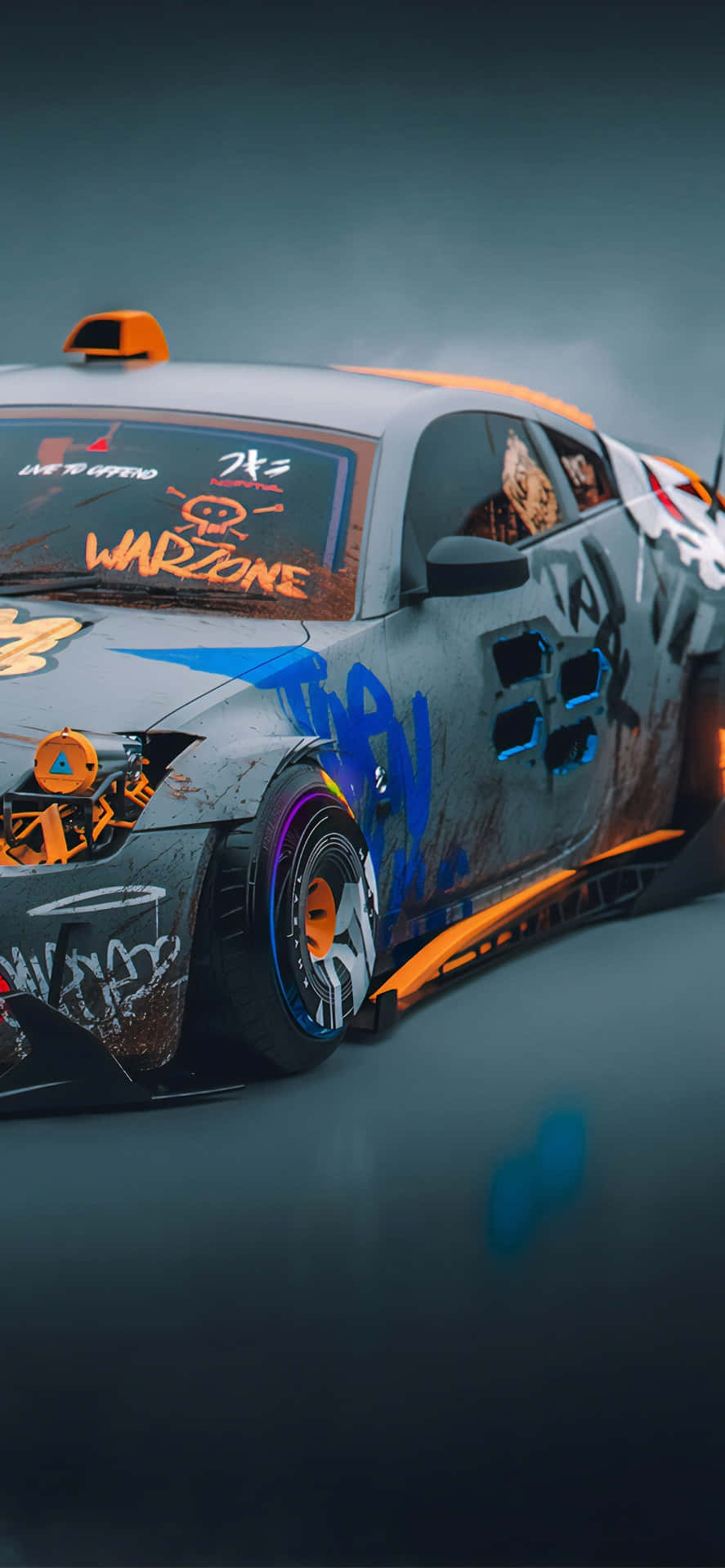 Download Vandal Art Nissan 350Z iPhone Wallpaper