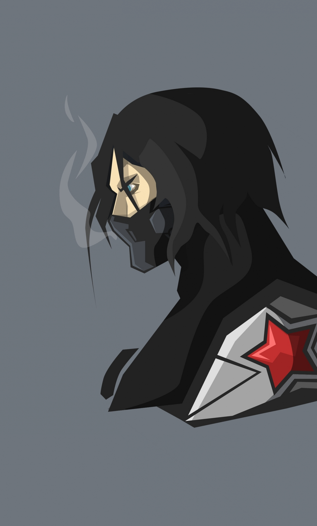 wallpaper 1280x2120 bucky barnes