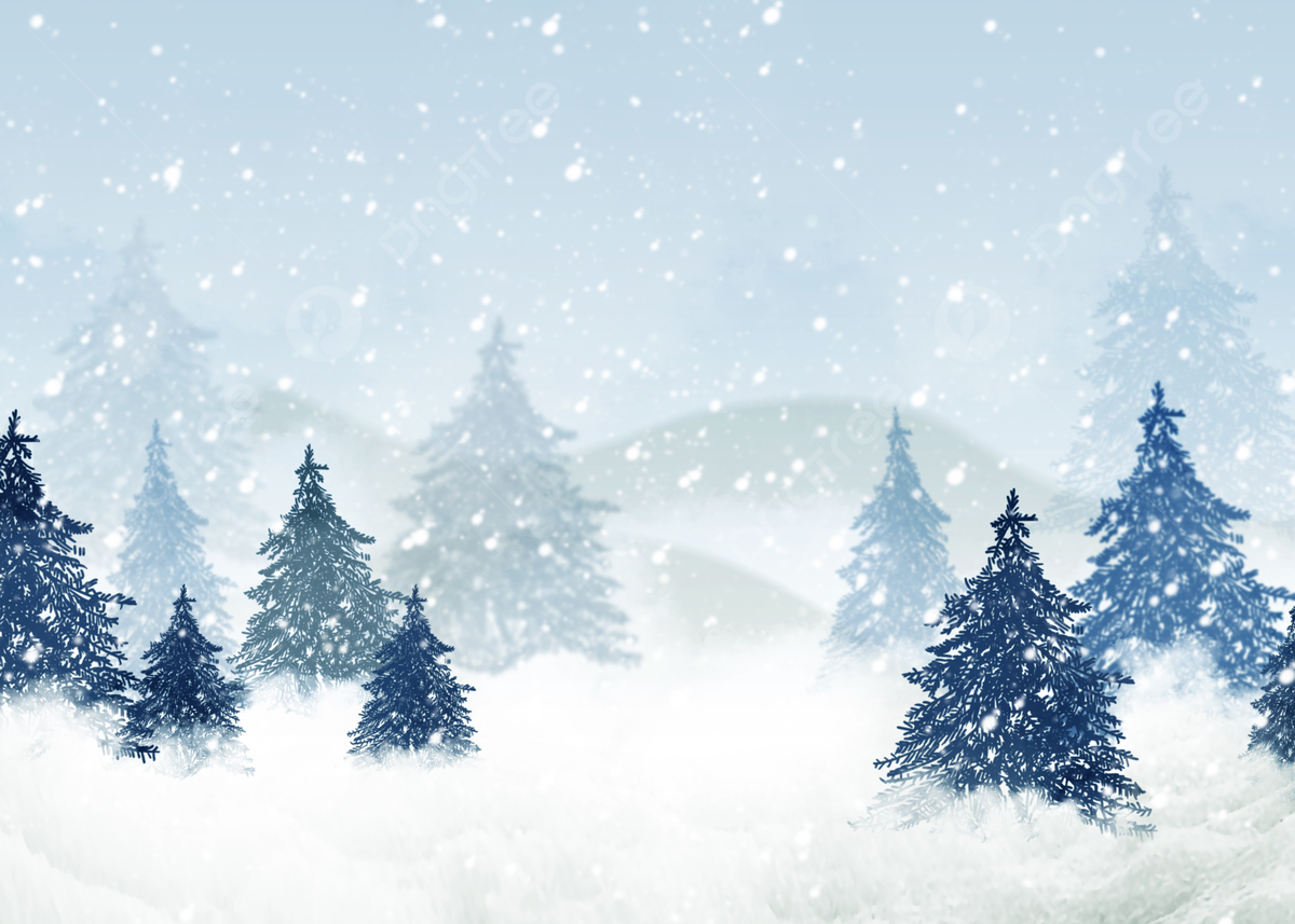Winter Forest Snow Background Blue Snow Scene Pine Trees, Desktop Wallpaper, Pc Wallpaper, Snow Scene Background Image And Wallpaper for Free Download