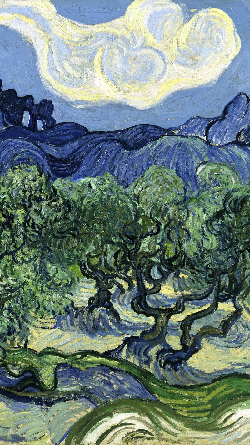 Van Gogh Olive Trees Image. Free