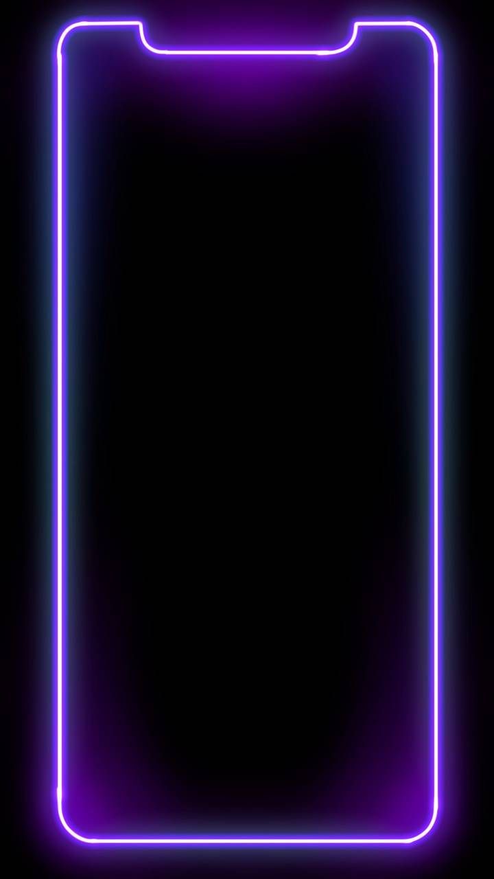 Download Neon purple frame wallpaper