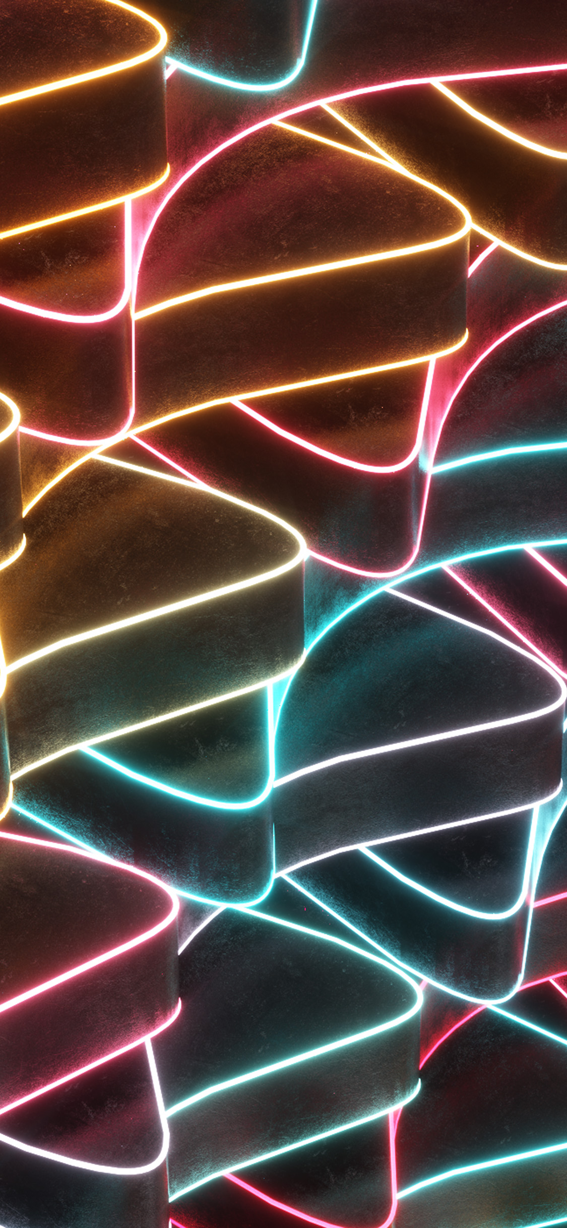 Pattern Background Neon Rainbow