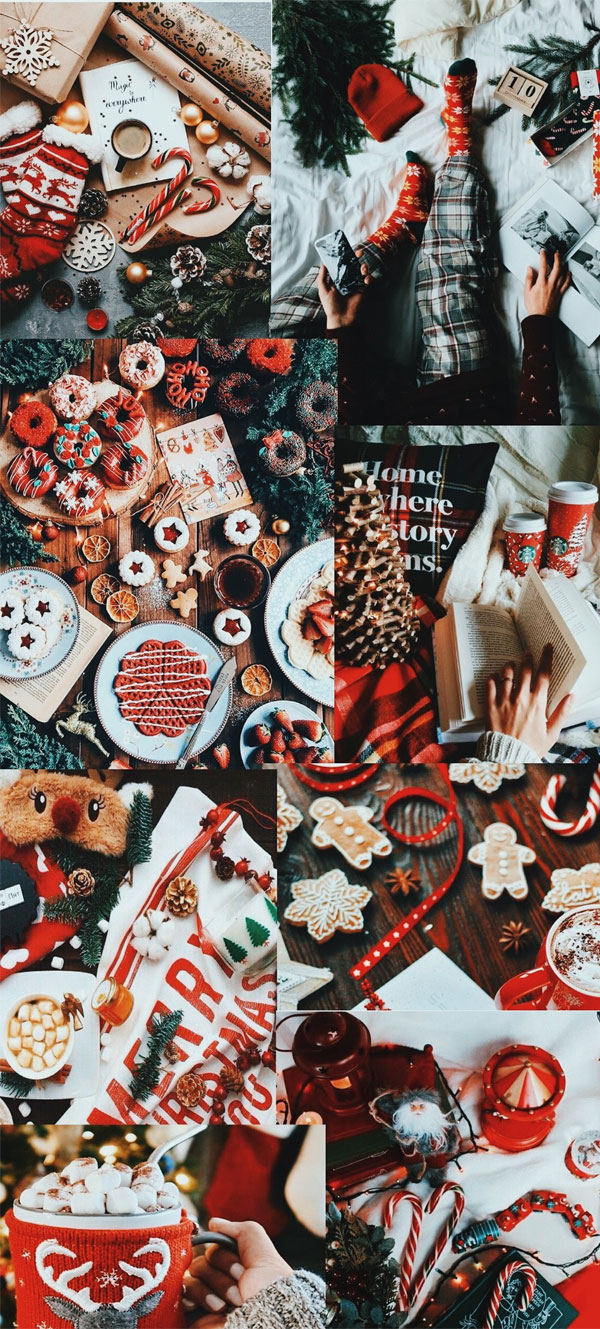 Christmas Collage Wallpaper Ideas, Jingle all the way! I Take You. Wedding Readings. Wedding Ideas