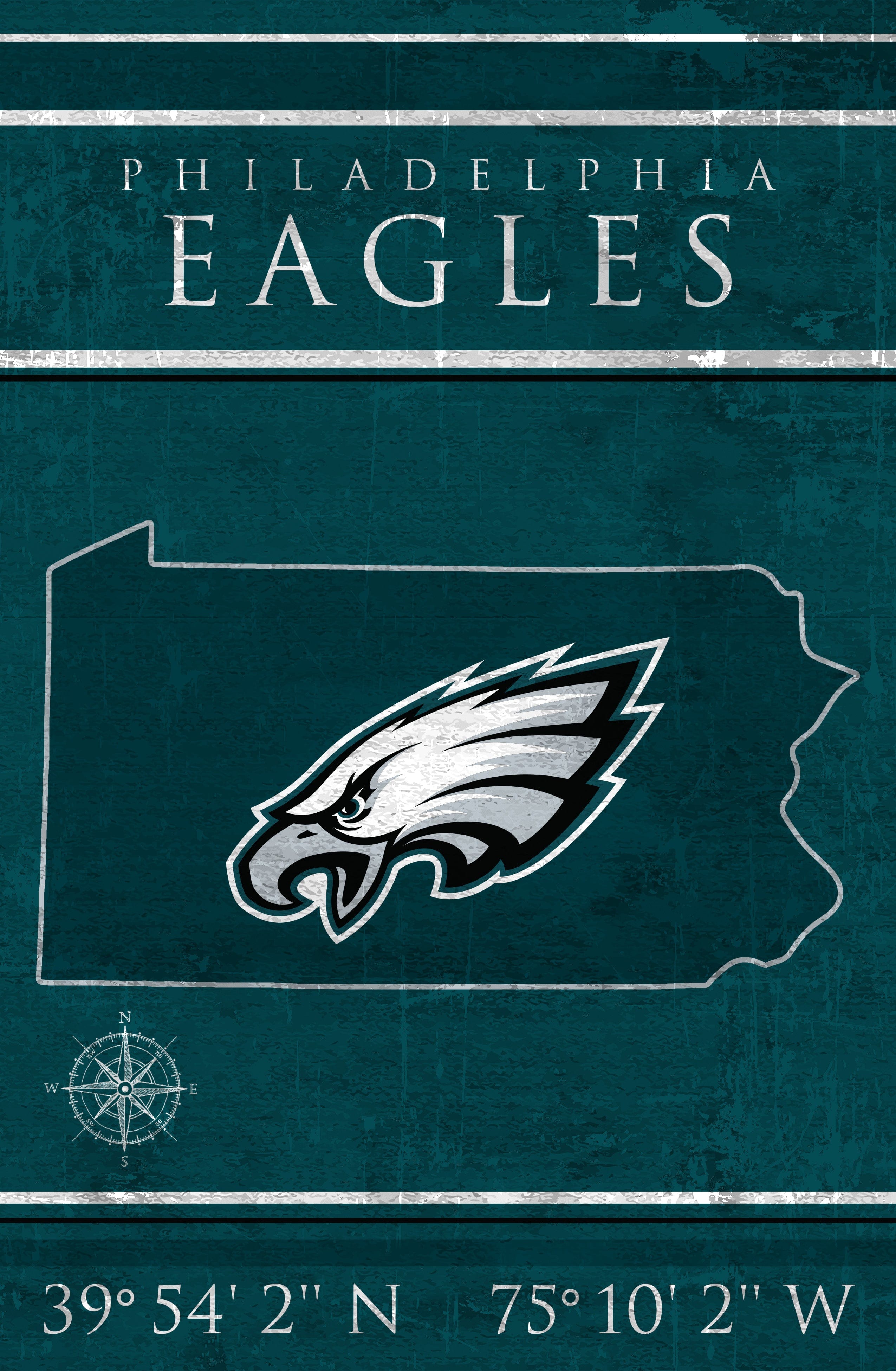 Philadelphia Eagles Coordinates 17x26