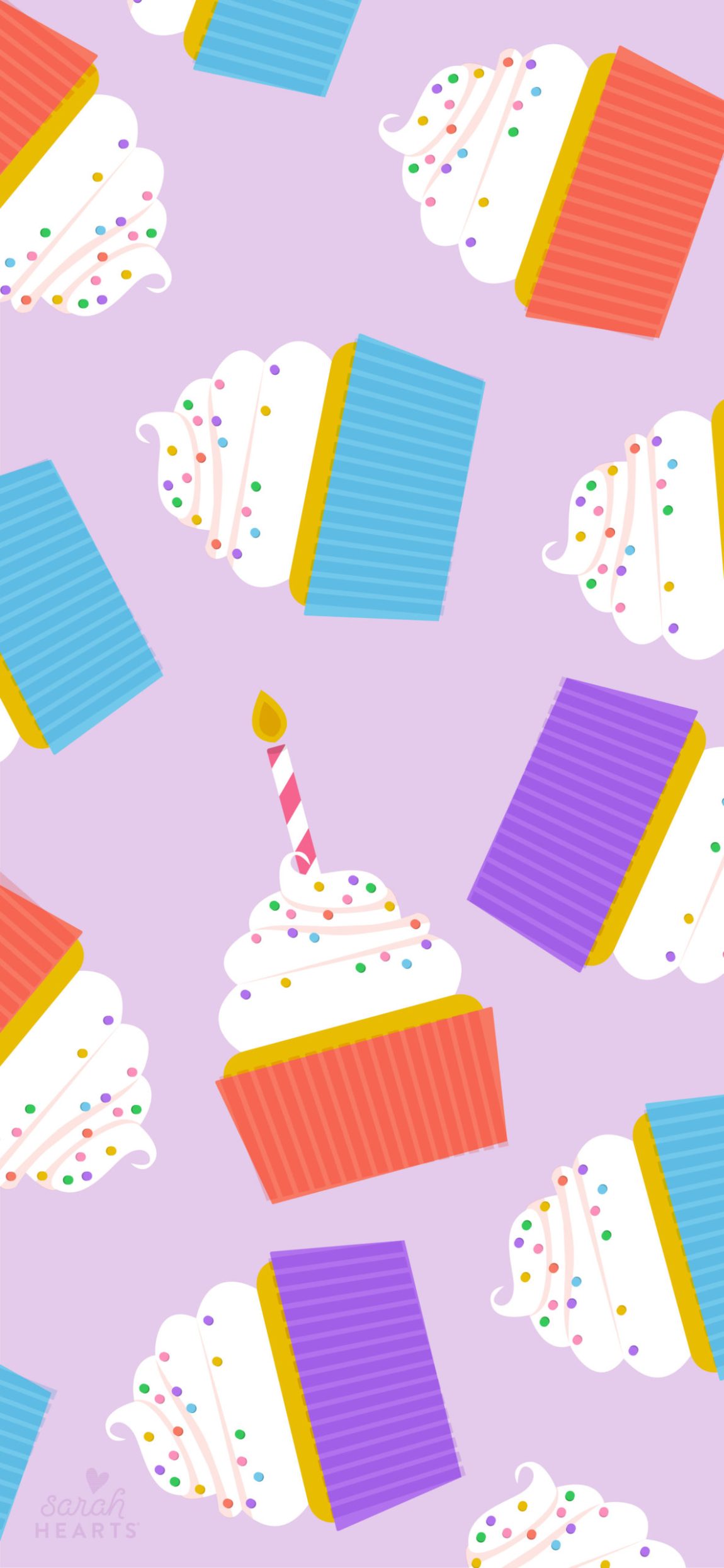 June 2021 Cupcake Calendar Wallpaper