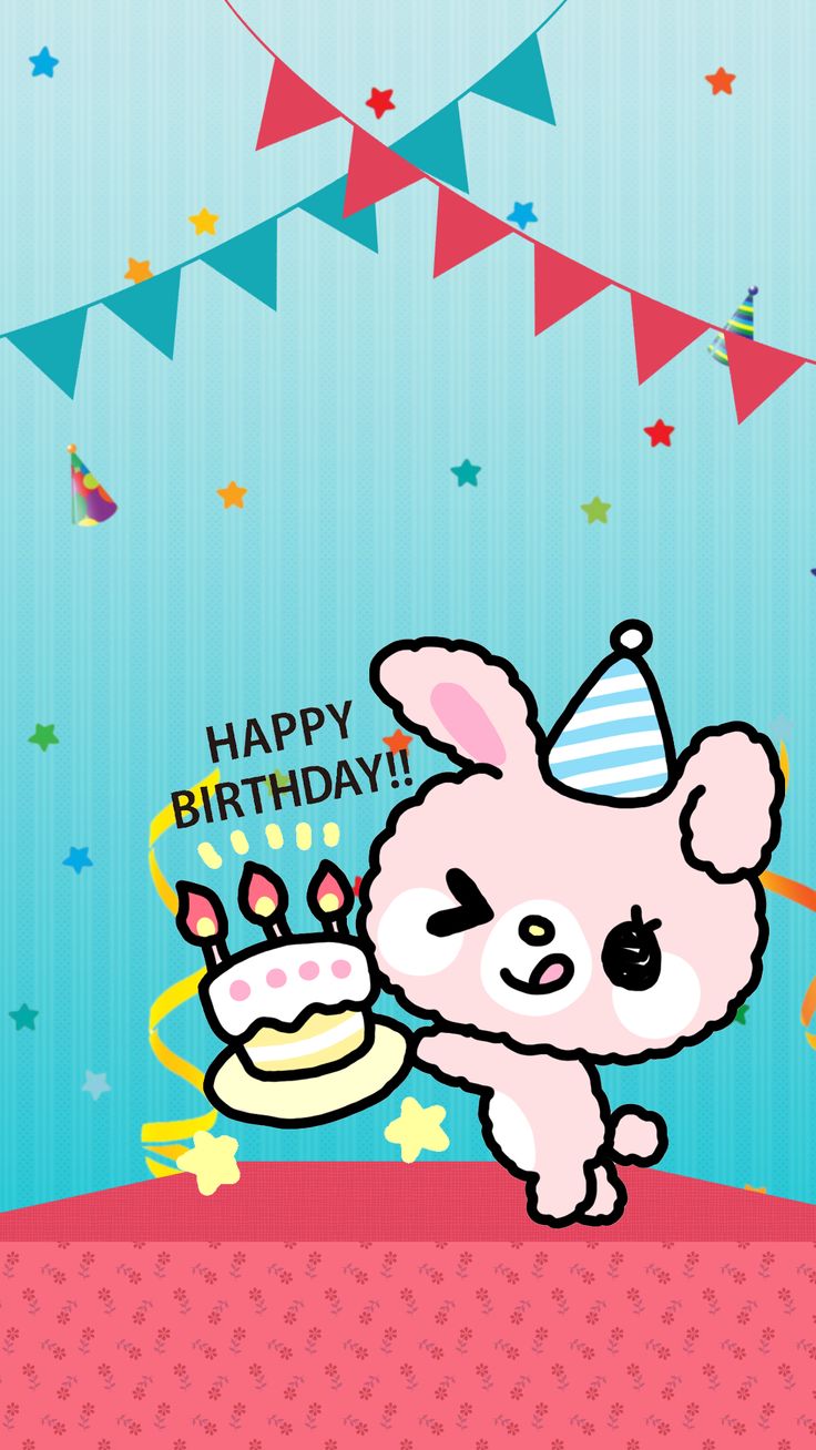 Happy birthday, iPhone wallpaper, Hello