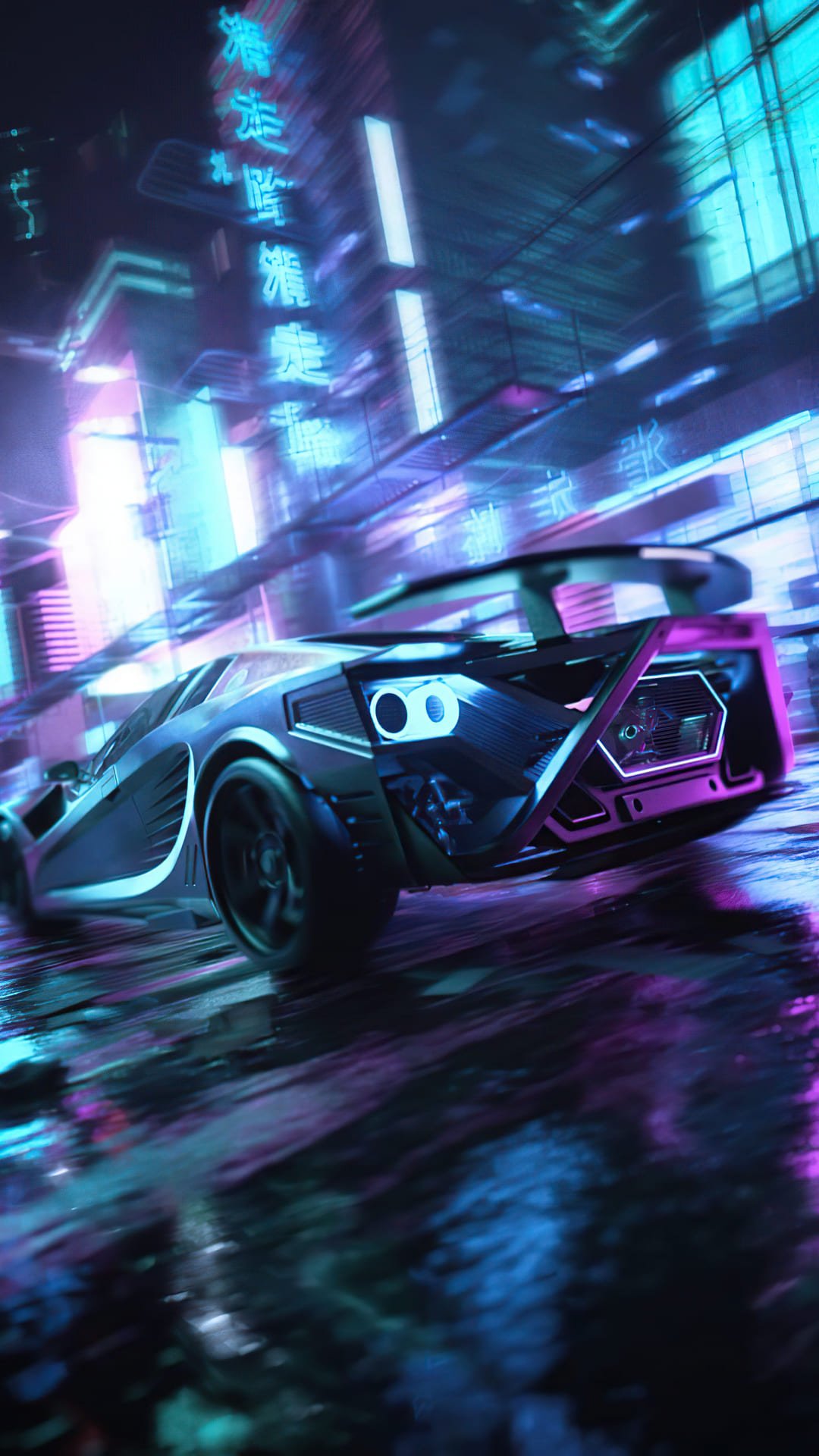 Cool neon car Wallpaper Download