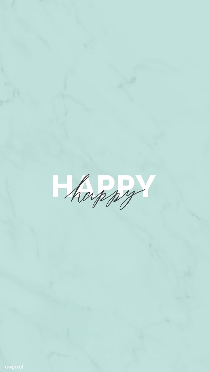 Happy typography on a green background mobile wallpaper. free image by rawpixel.com / k. Happy birthday wallpaper, Positive wallpaper, Happy birthday typography