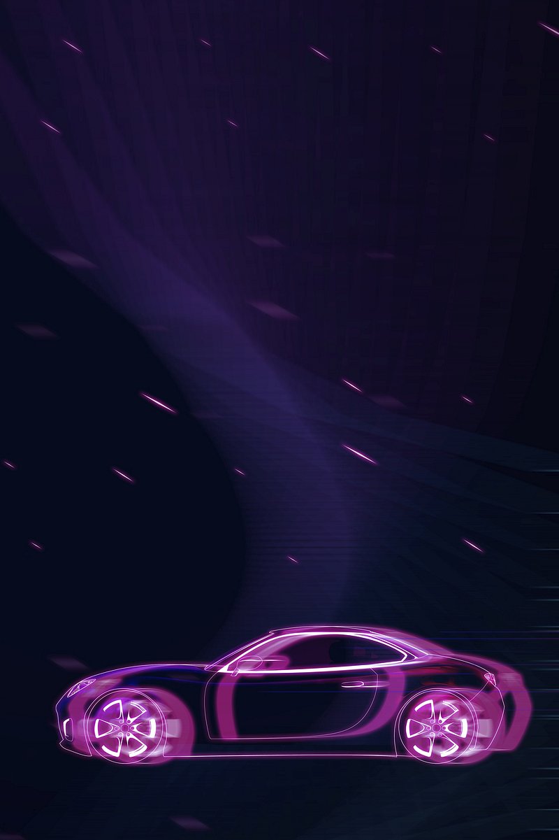 Neon Car Image Wallpaper