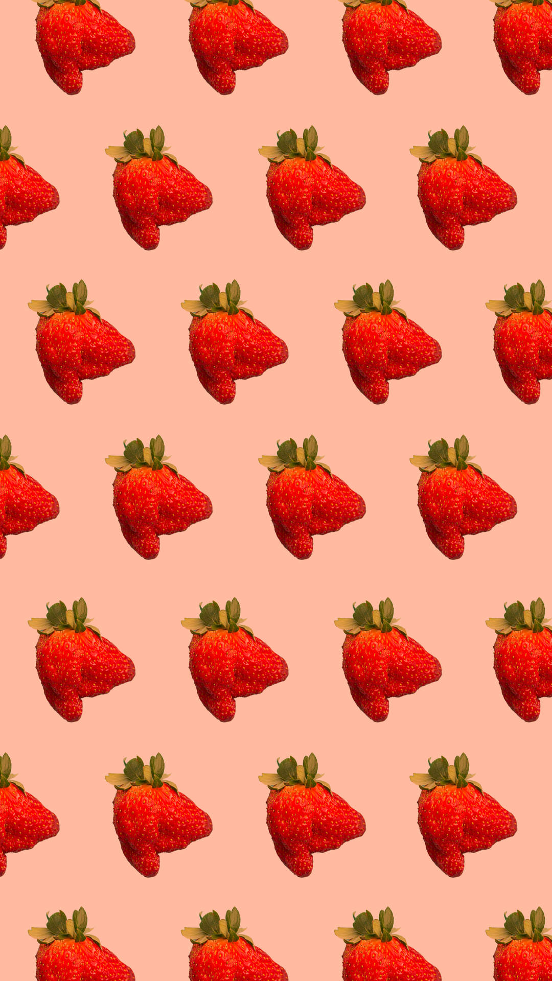 Download Ugly Strawberry Pattern Wallpaper
