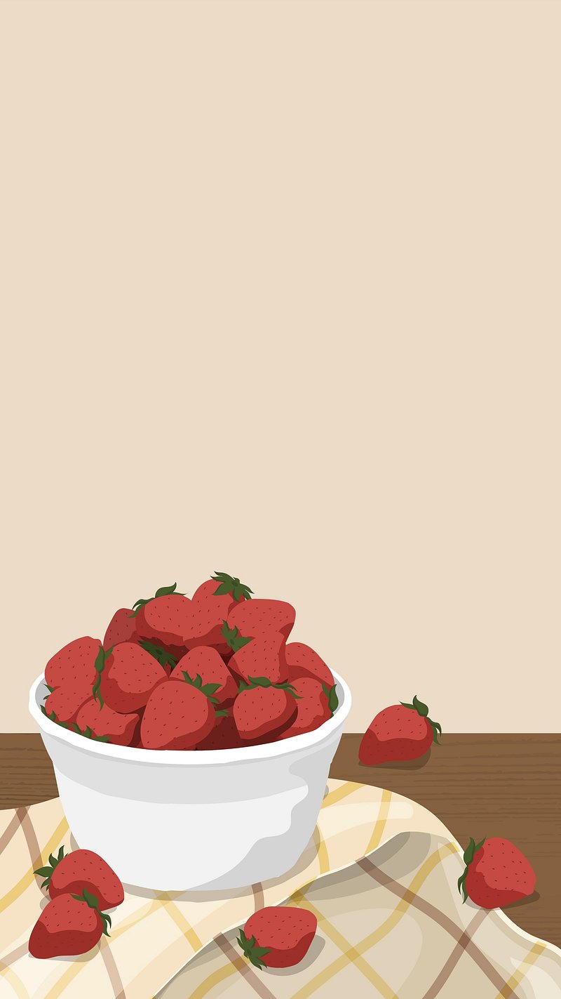 Wallpaper Strawberry Background Image