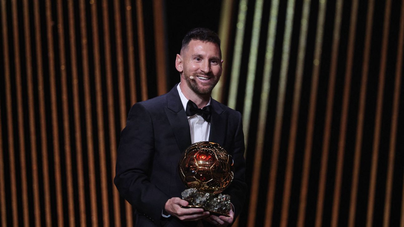 Ballon d'Or 2023: Messi beats Haaland to win for eighth time