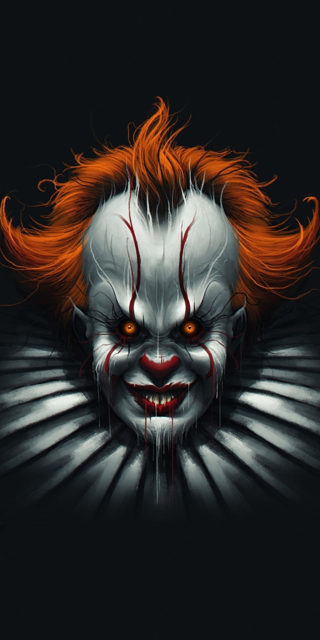 Clown, face, creepy, minimal, 1080x2160 wallpaper. Halloween wallpaper background, Joker HD wallpaper, Scary clowns