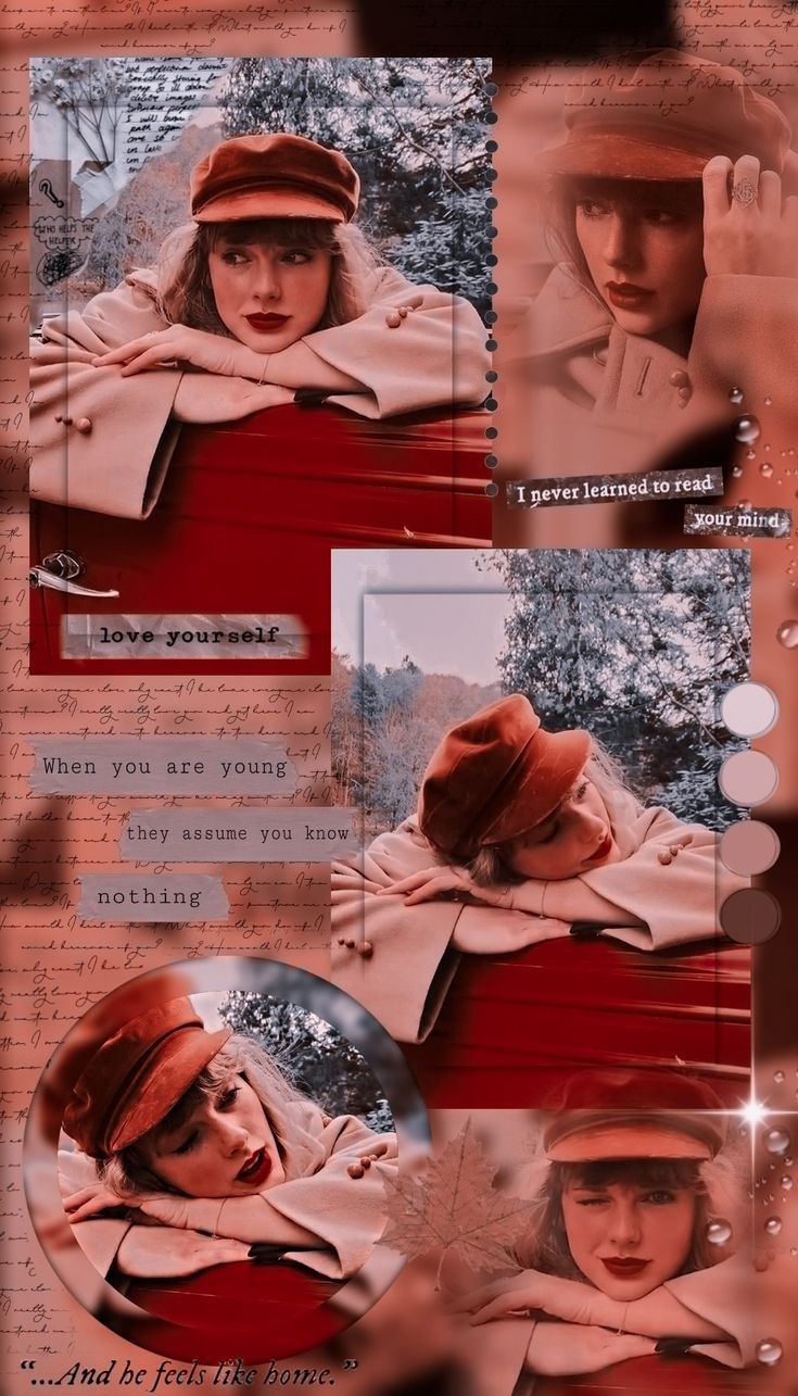 Red Taylor's version aesthetic edit wallpaper. Taylor swift red, Taylor swift picture, Taylor swift album