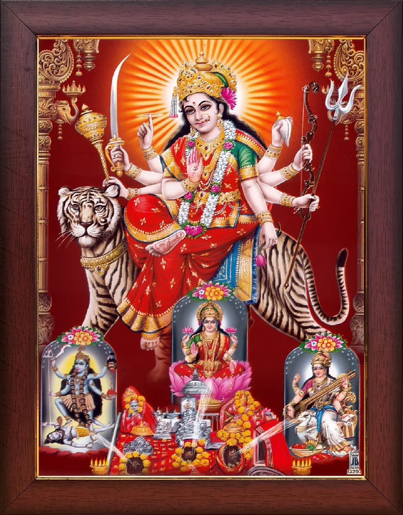 Goddess Sri Durga Devi Photo Frame