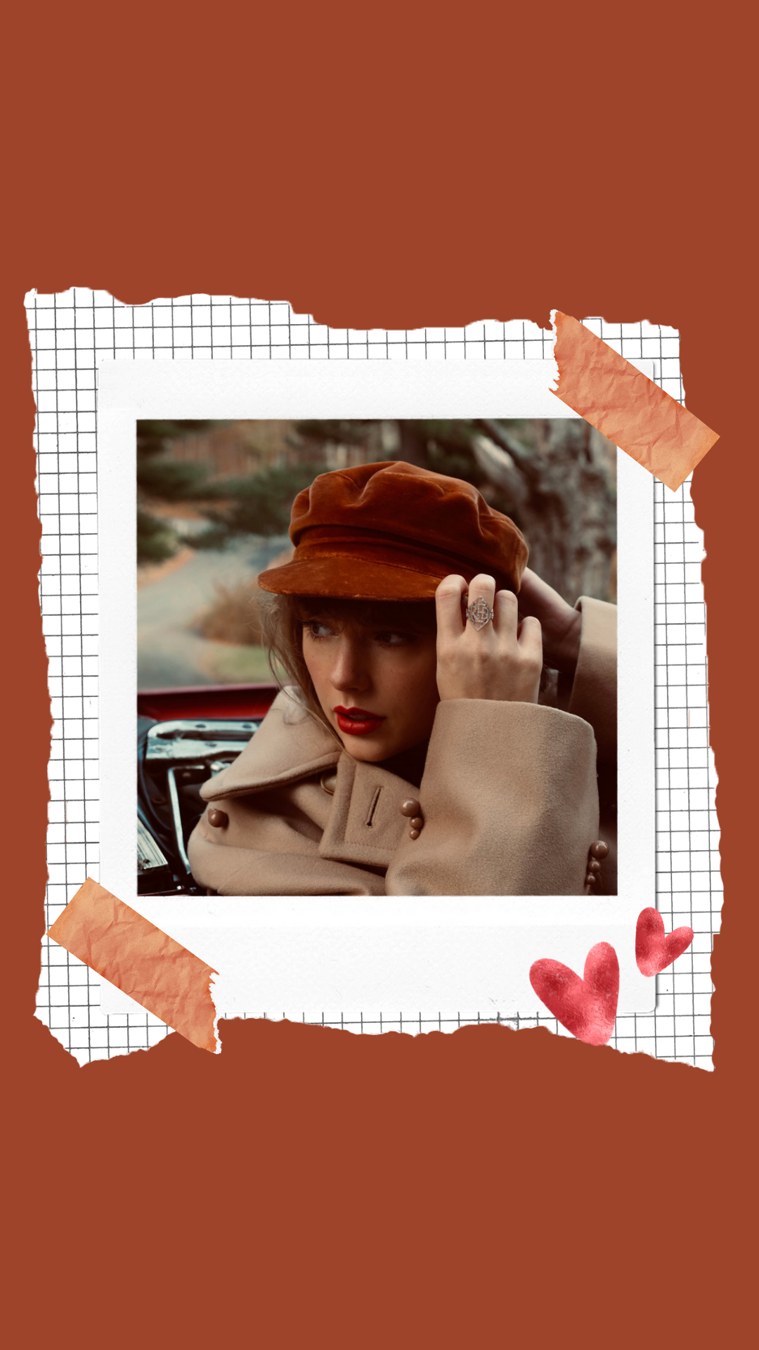 red wallpaper for phone and laptop (fearless up next)