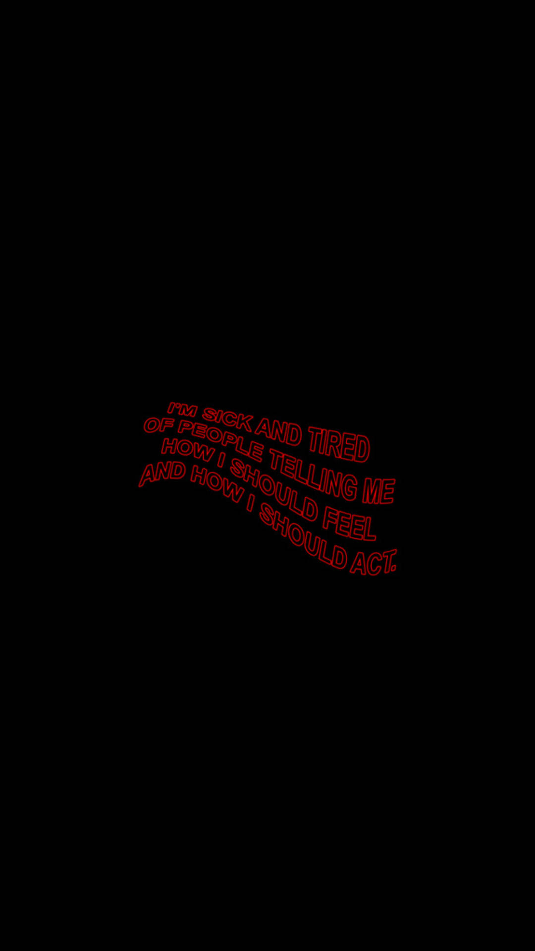 Download Wistful Red Baddie Quote Wallpaper