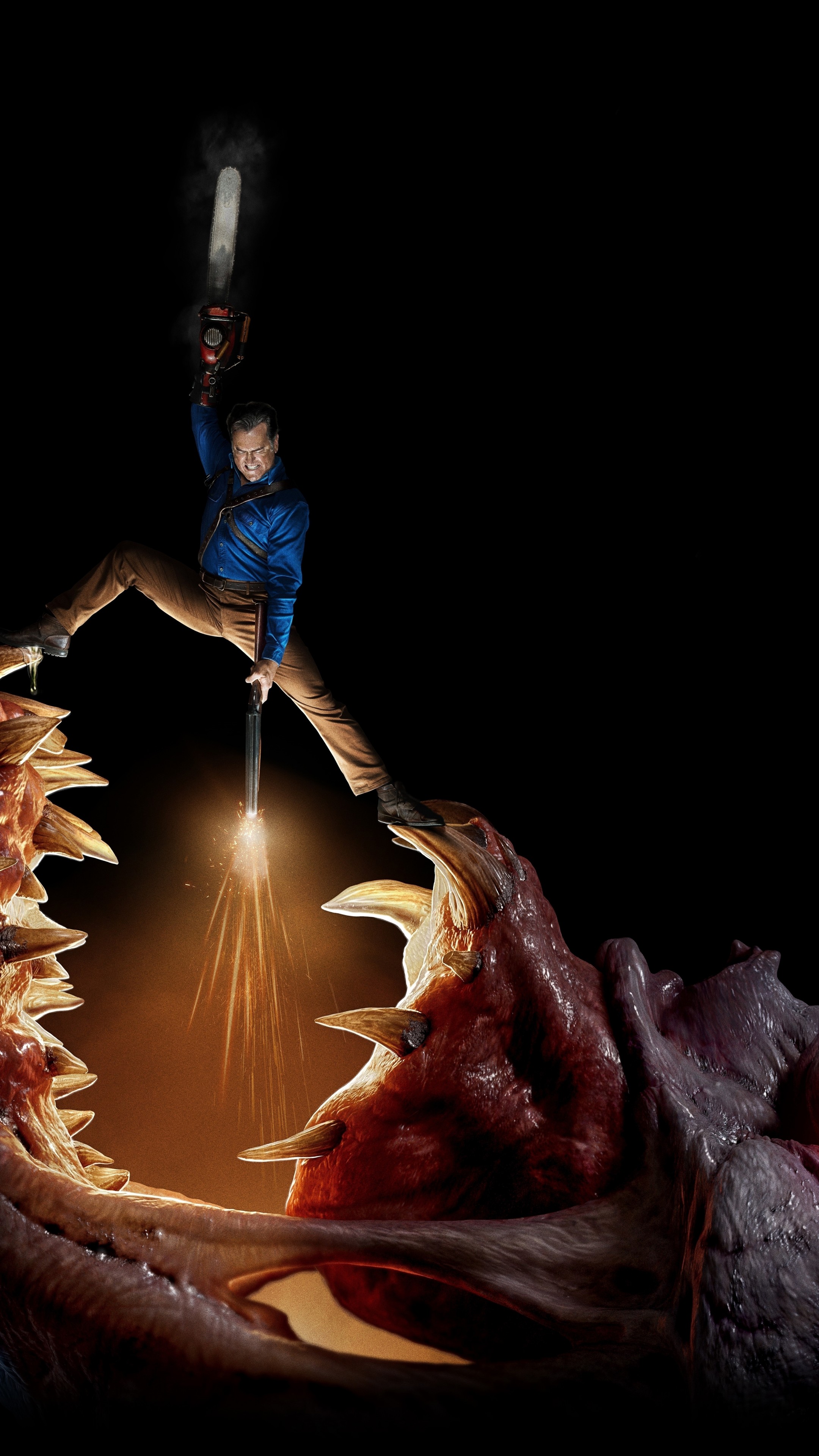 Wallpaper Ash vs Evil Dead Season 3, Bruce Campbell, TV Series, 8k, Movies