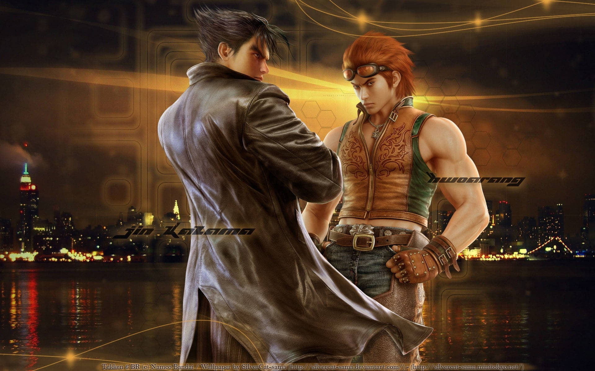 Download Jin Kazama And Hwoarang Wallpaper