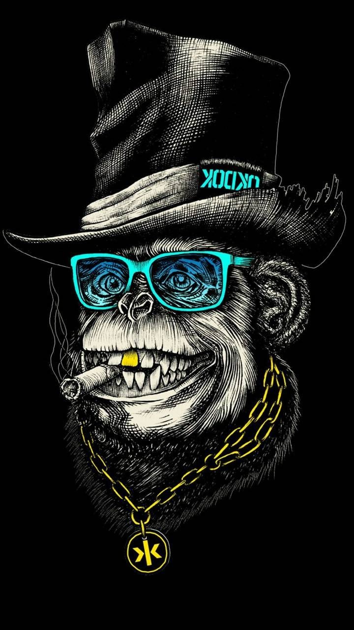 Monkey drip Wallpaper Download