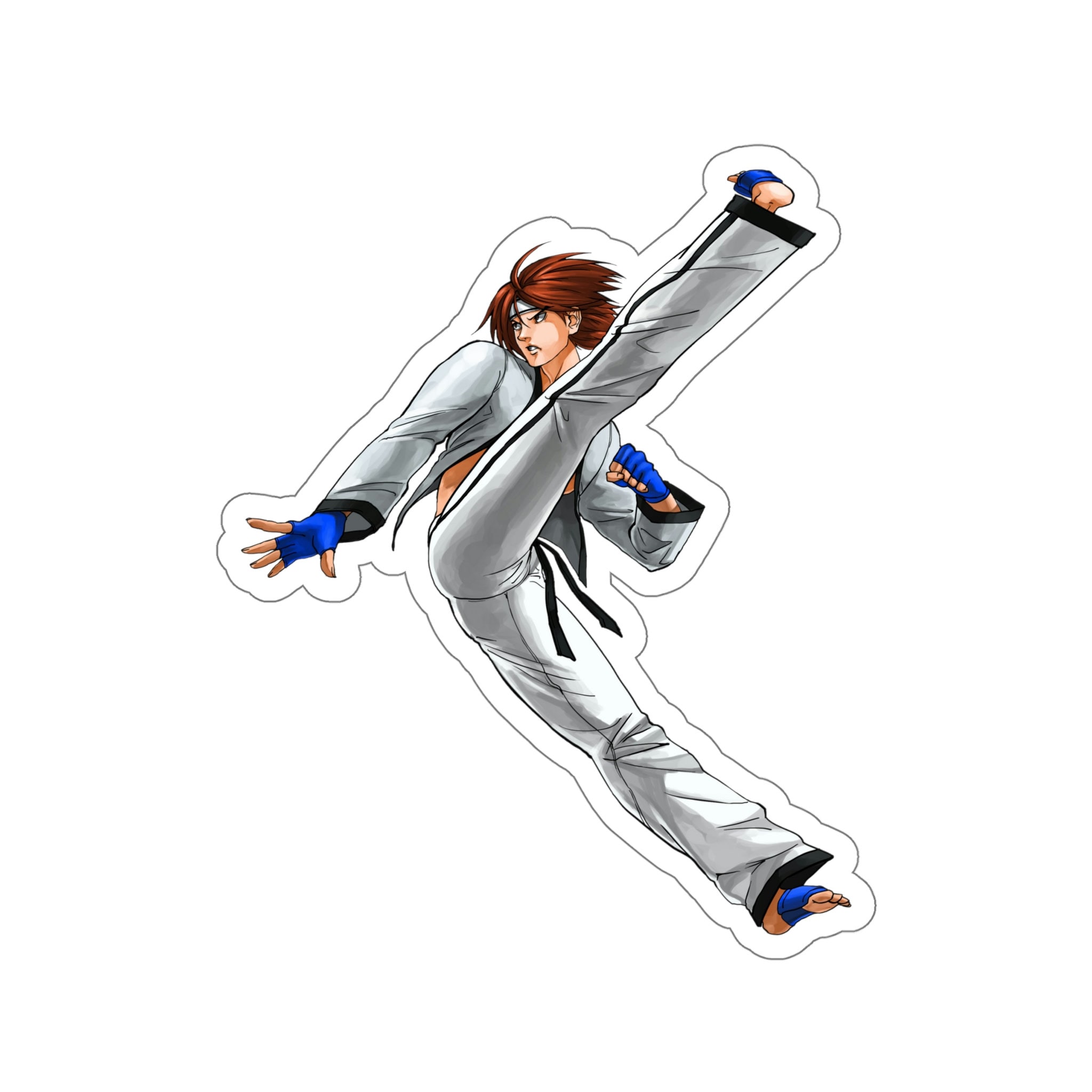 Tekken Hwoarang Taekwondo Dobok Waterproof Sticker Gaming