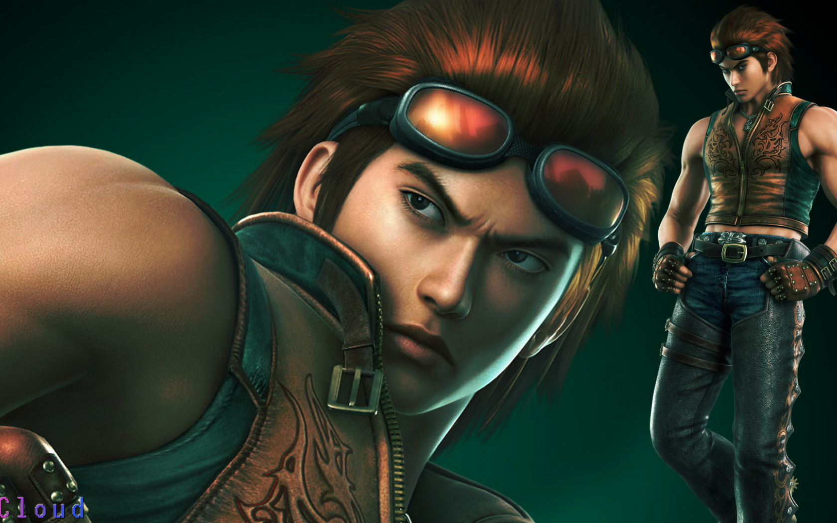 Download wallpaper red, biker, fighter, fighting, Tekken 6, Hwoarang, Tae Kwan, section games in resolution 1680x1050