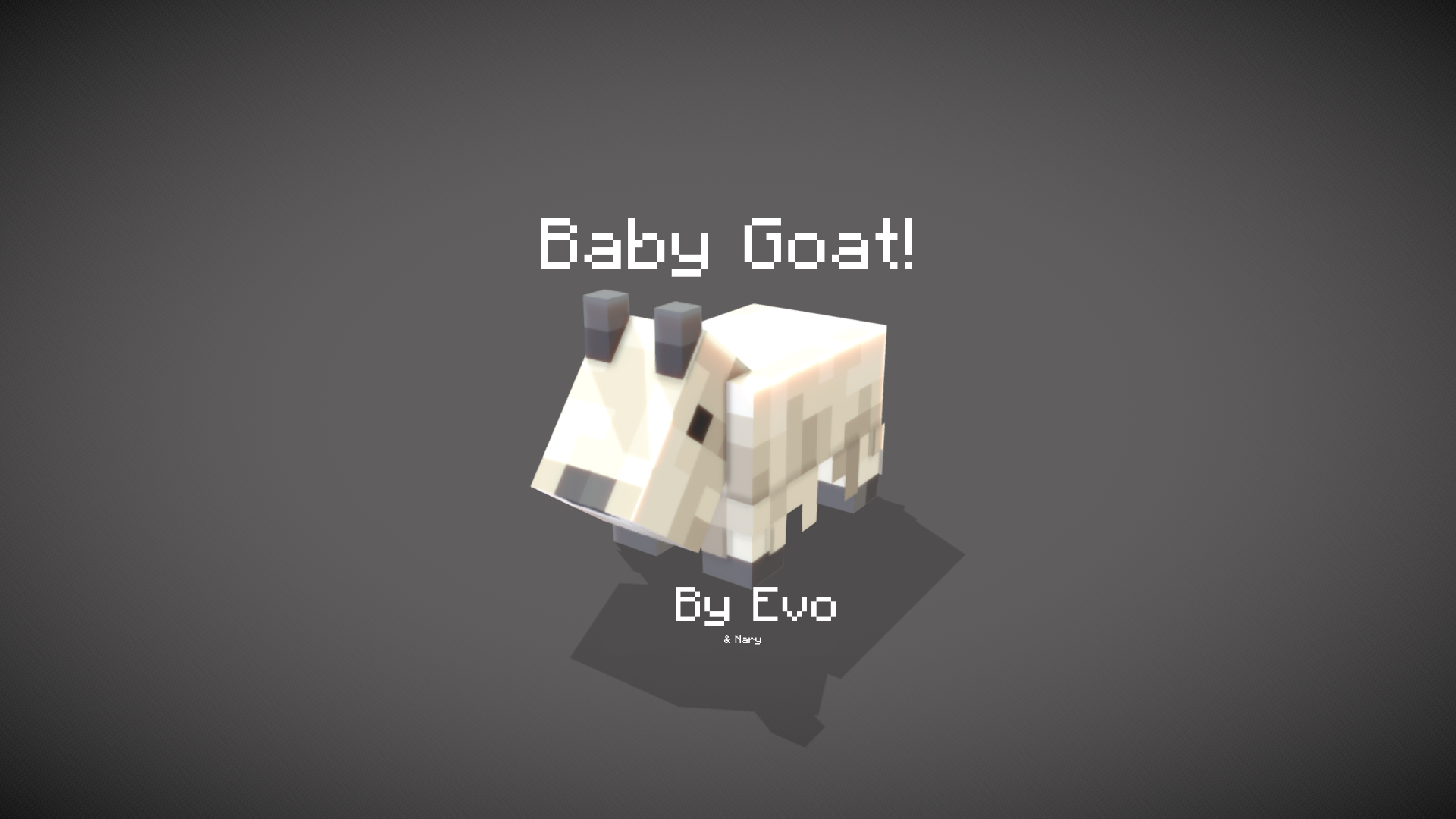 baby goat I made uwu (thanks to nary for rendering it)