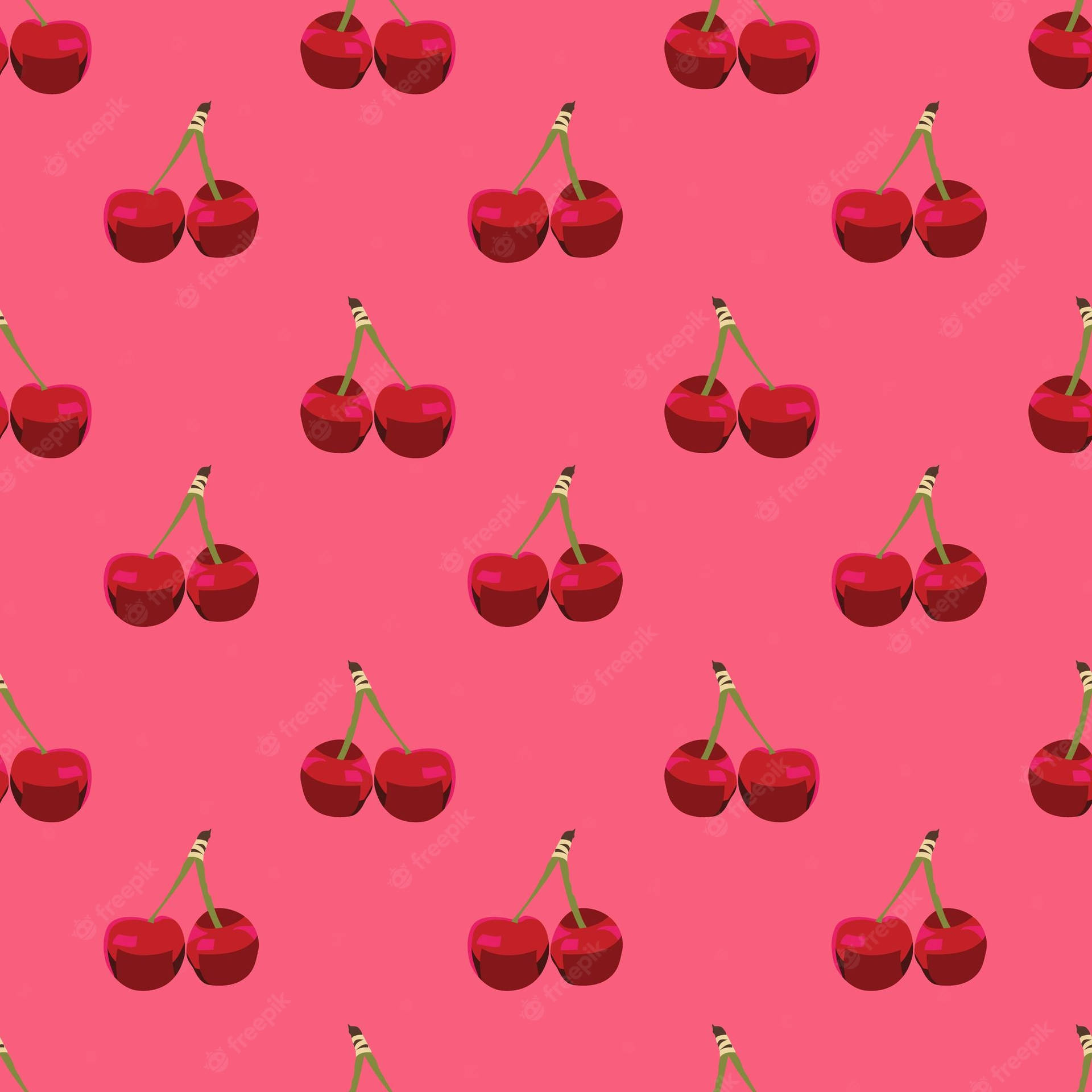 Download Be Sweet. Enjoy the vibrant colors of a Cute Cherry Aesthetic. Wallpaper
