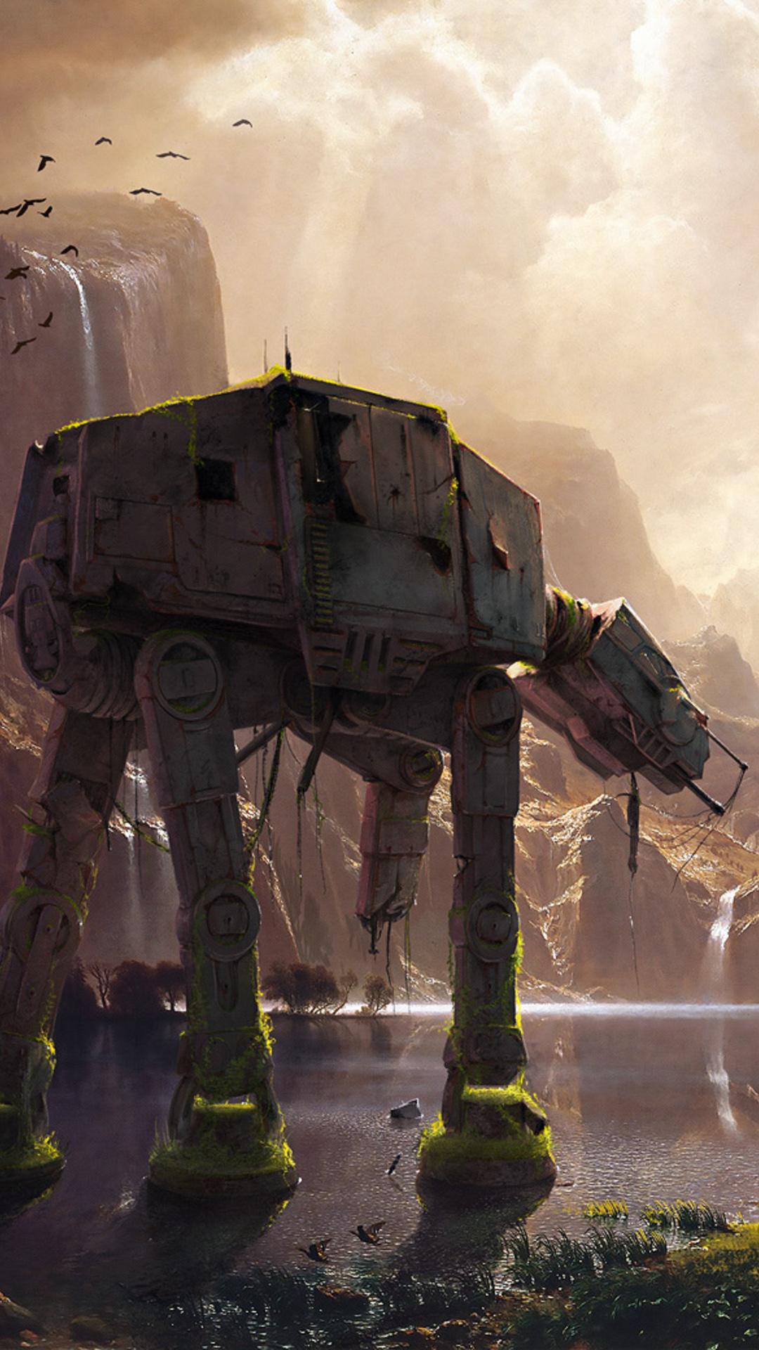 AT AT Walker Star Wars Artwork iPhone 7, 6s, 6 Plus, Pixel xl , One Plus 3, 3t, 5 HD 4k Wallpaper, Image, Background, Photo and Picture