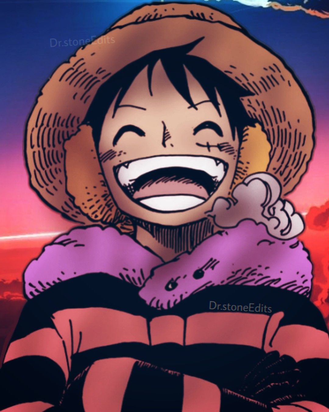 Luffy Manga coloring wallpaper colored By me, [ dr.stone_art ] on Instagram. Luffy, Manga, One piece manga