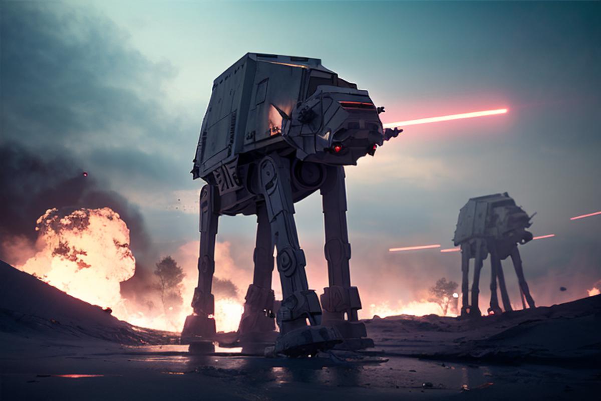 Star Wars AT AT.0. Stable Diffusion LoRA