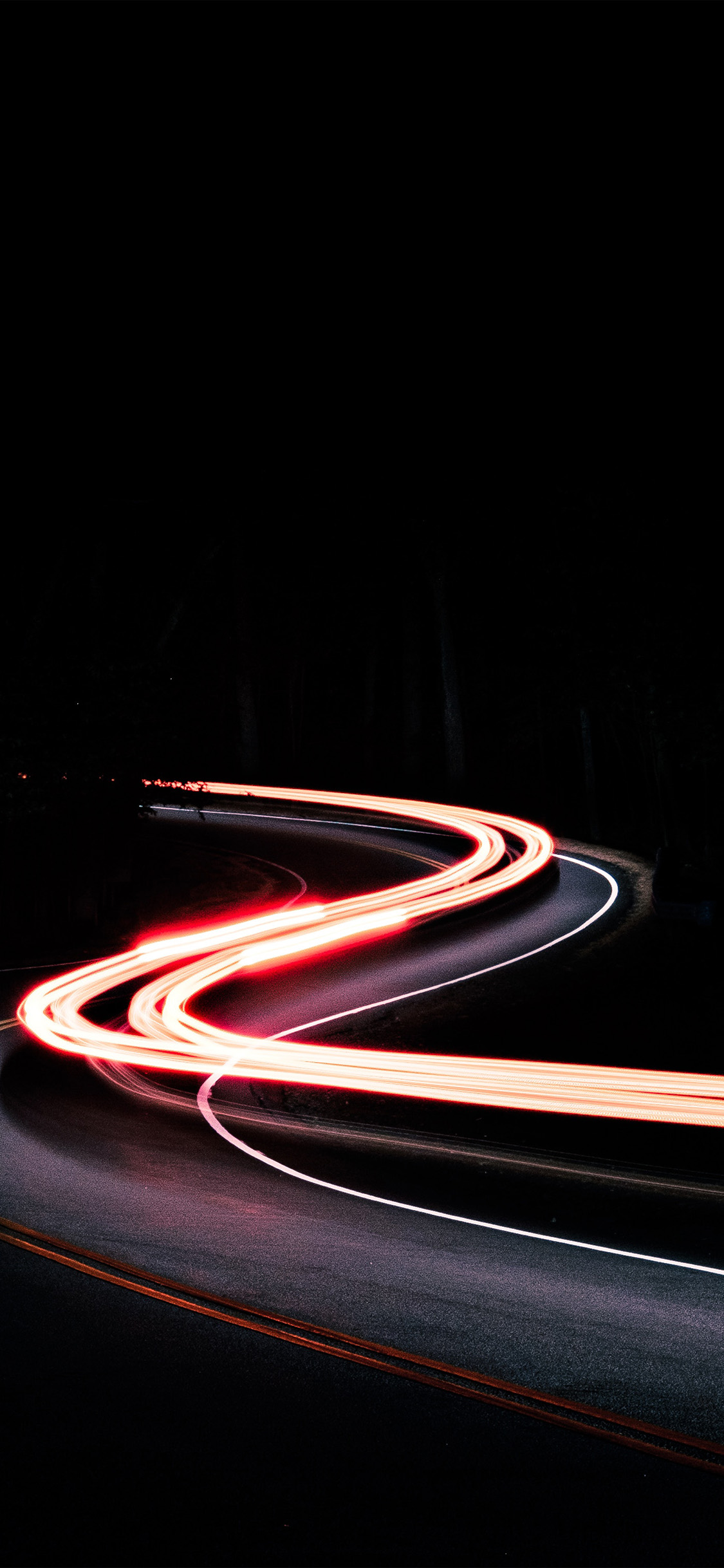 iPhone X wallpaper. street light car nature