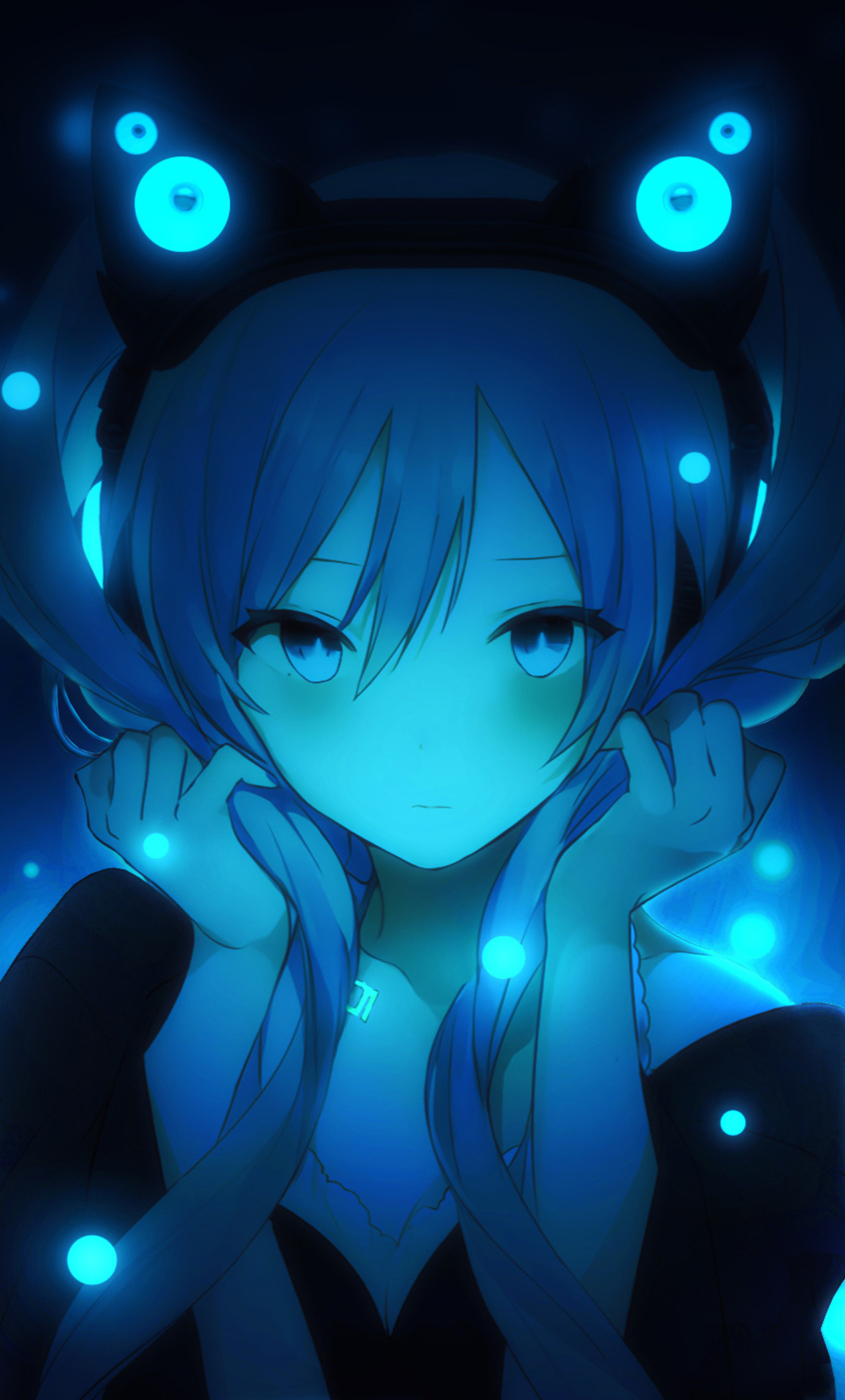 Hatsune Miku From Vocaloid iPhone HD 4k Wallpaper, Image, Background, Photo and Picture