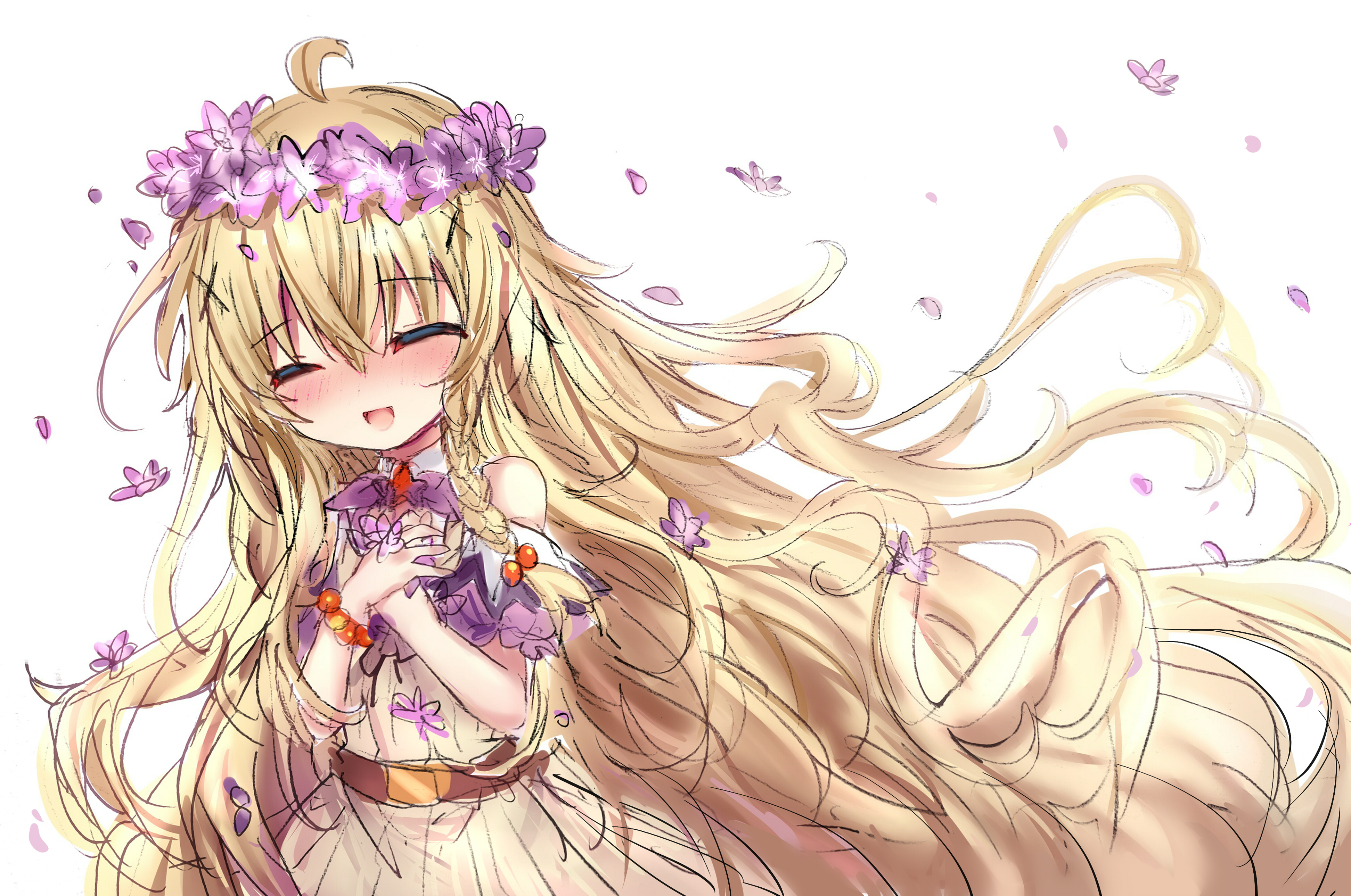 Anime Flower Knight Girl 4k Ultra HD Wallpaper by 汐王寺