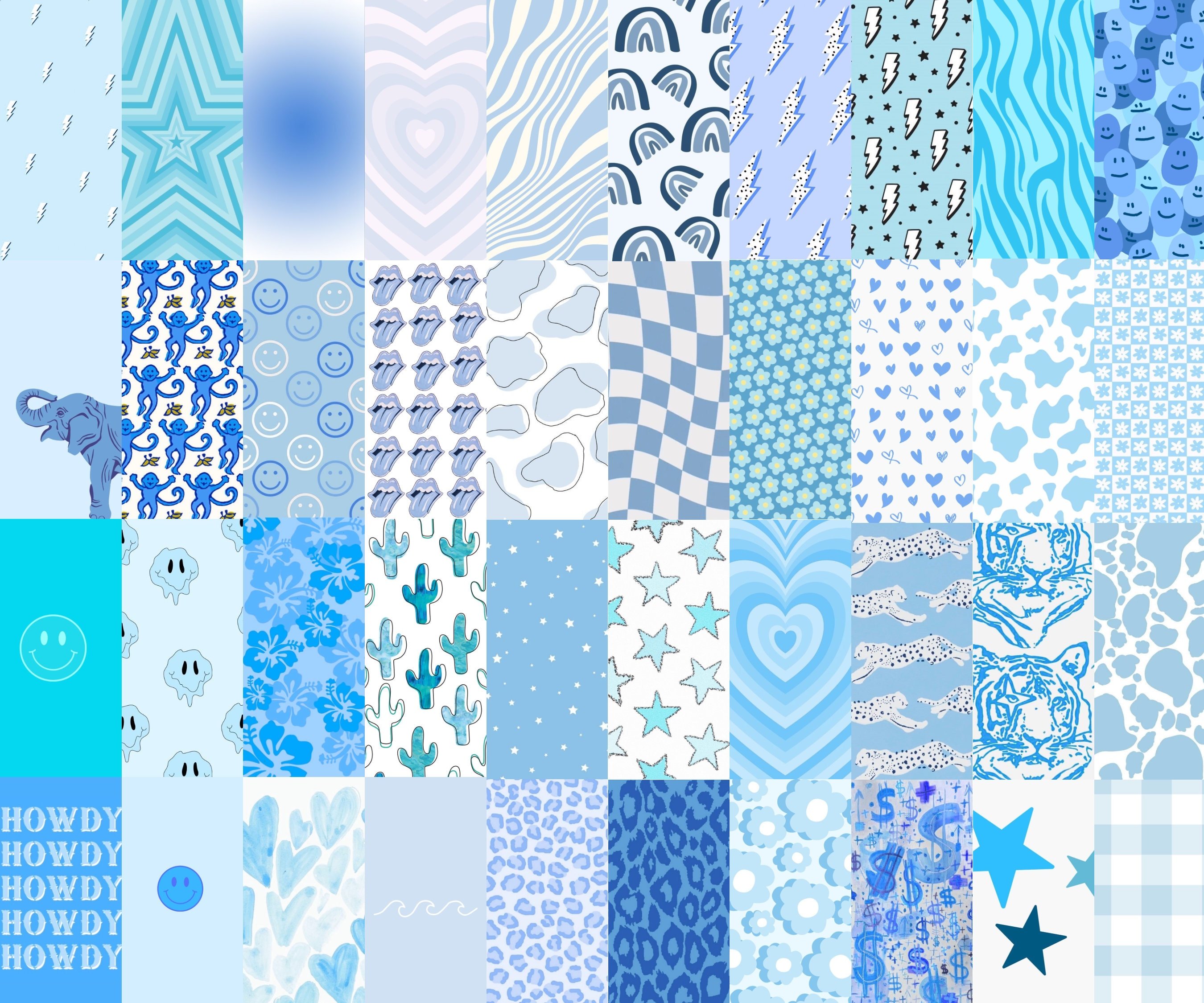 Preppy flower blue wallpapers wallpaper cave