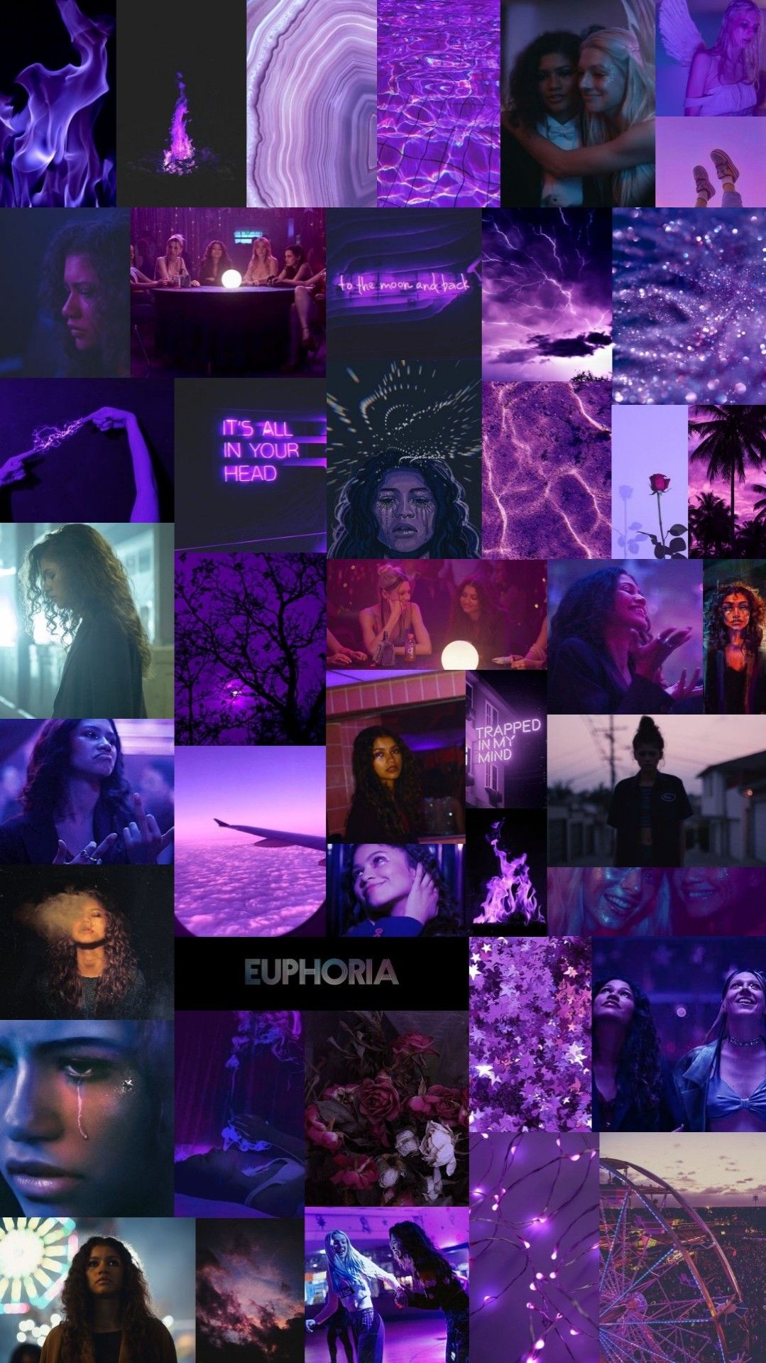 Euphoria wallpaper. Euphoria vibe aesthetic wallpaper, Purple wallpaper iphone, iPhone wallpaper girly
