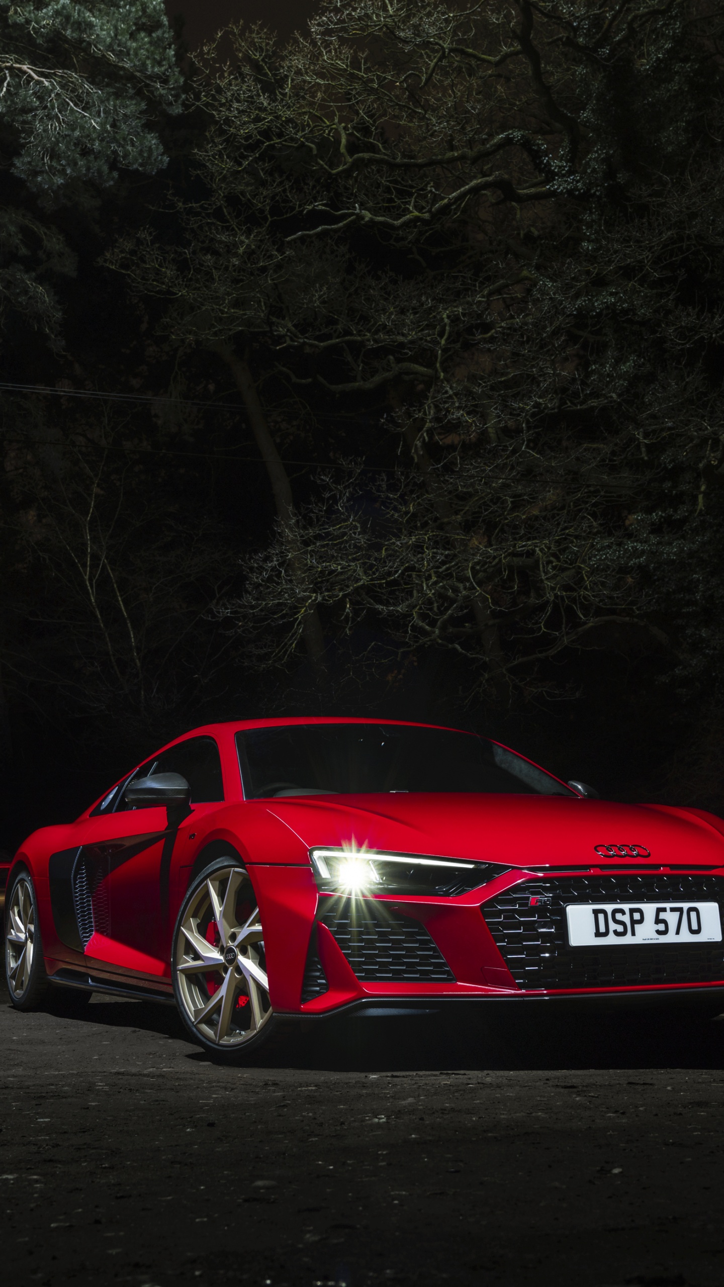 Audi R8 V10 performance RWD Wallpaper 4K, Supercar, 2022, Night