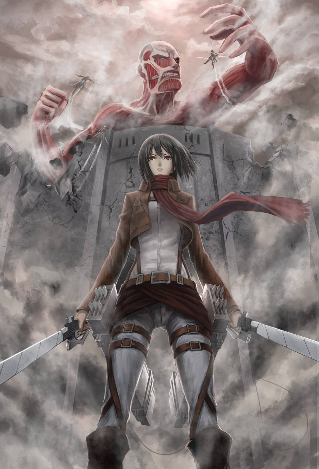 Download AOT Mikasa Ackerman Wallpaper
