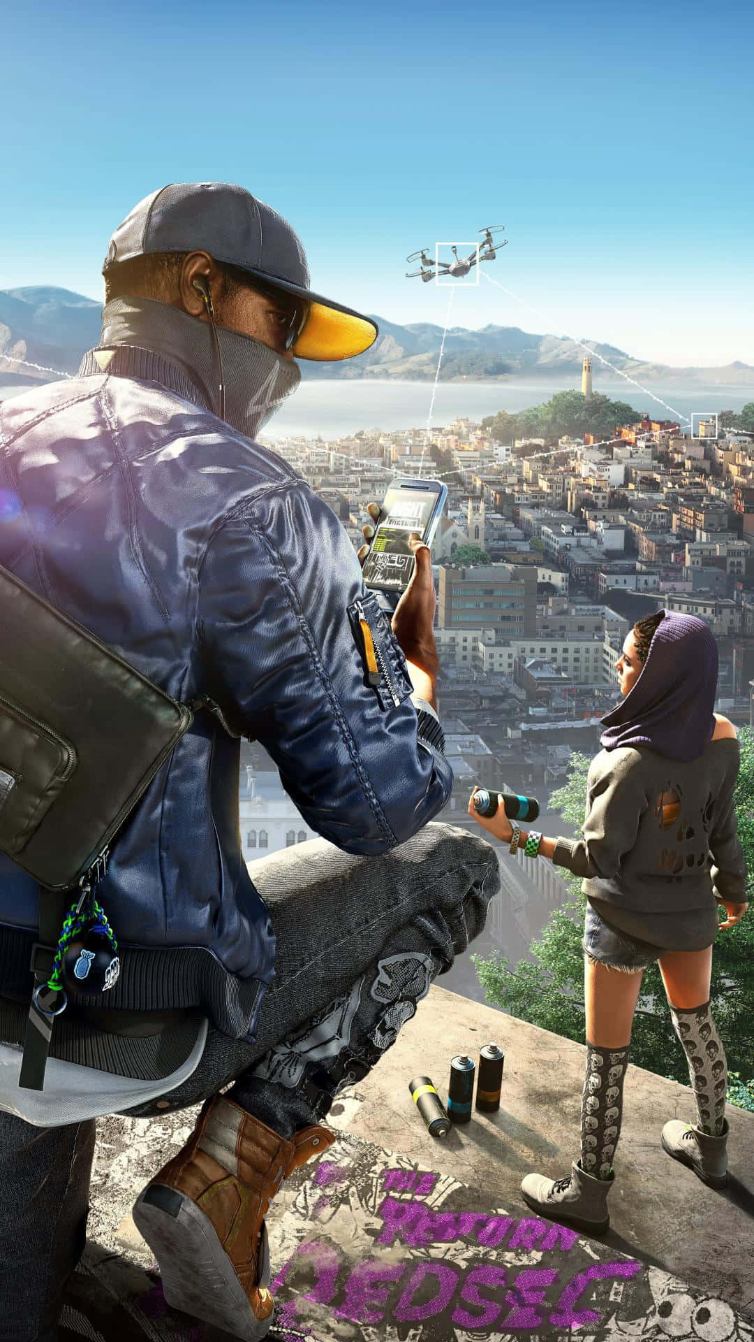 Download Hack Your Reality Watch Dogs on Your iPhone Wallpaper