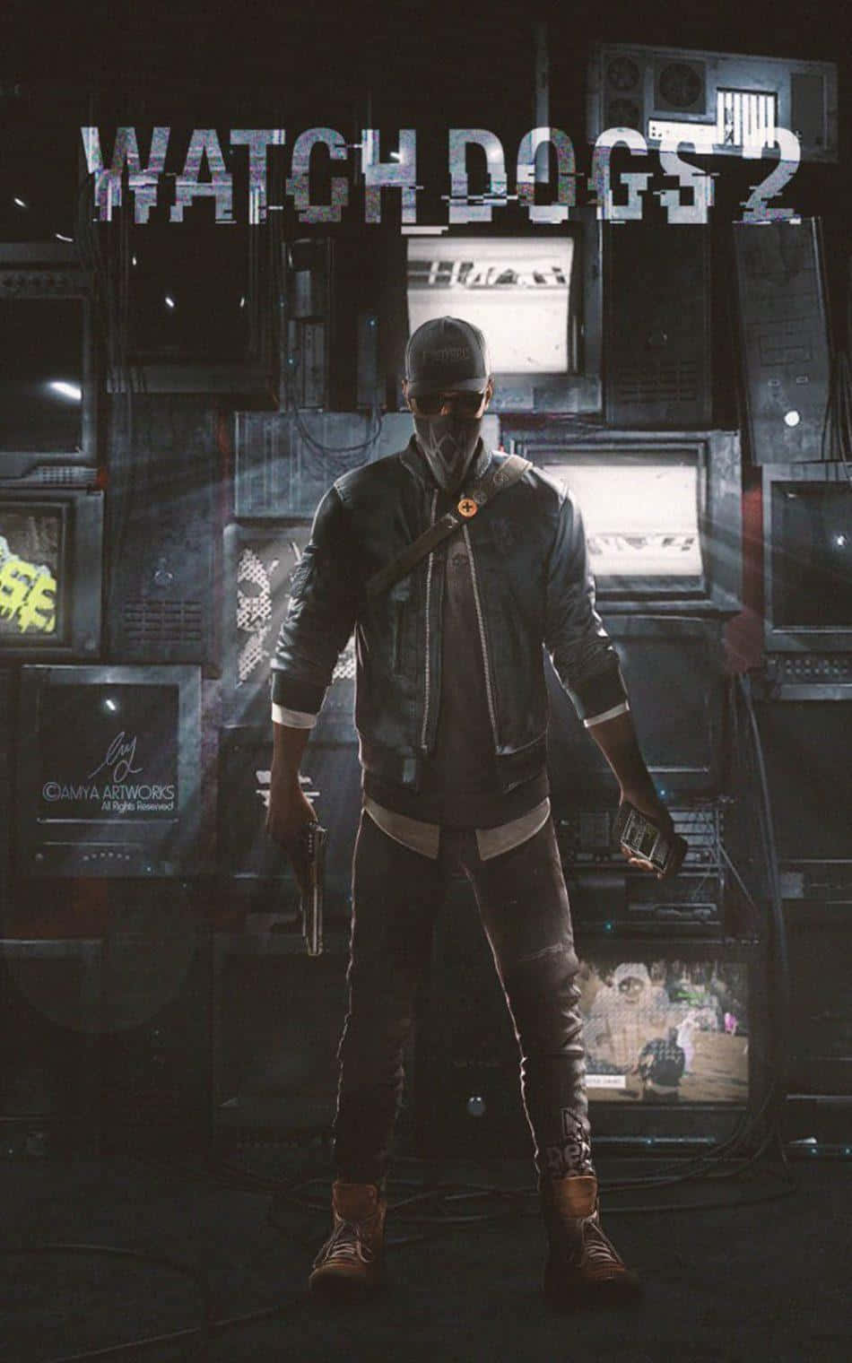 Download Cool Watch Dogs iPhone Wallpaper
