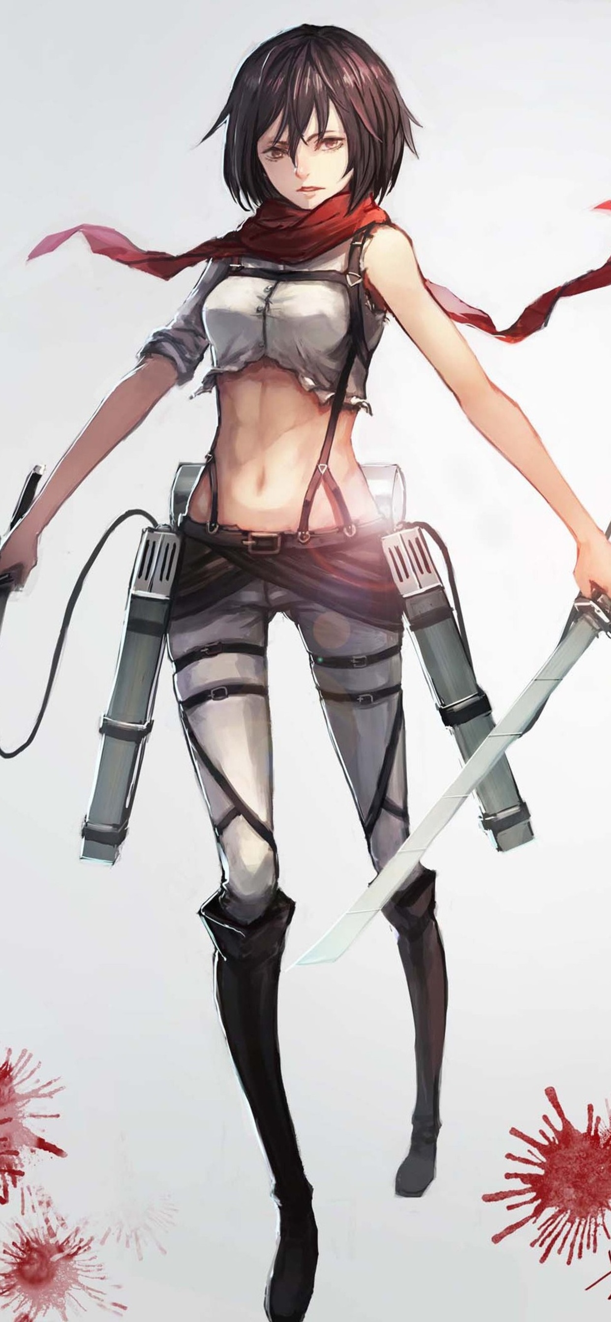 Mikasa Ackerman 4k iPhone XS MAX HD 4k Wallpaper, Image, Background, Photo and Picture