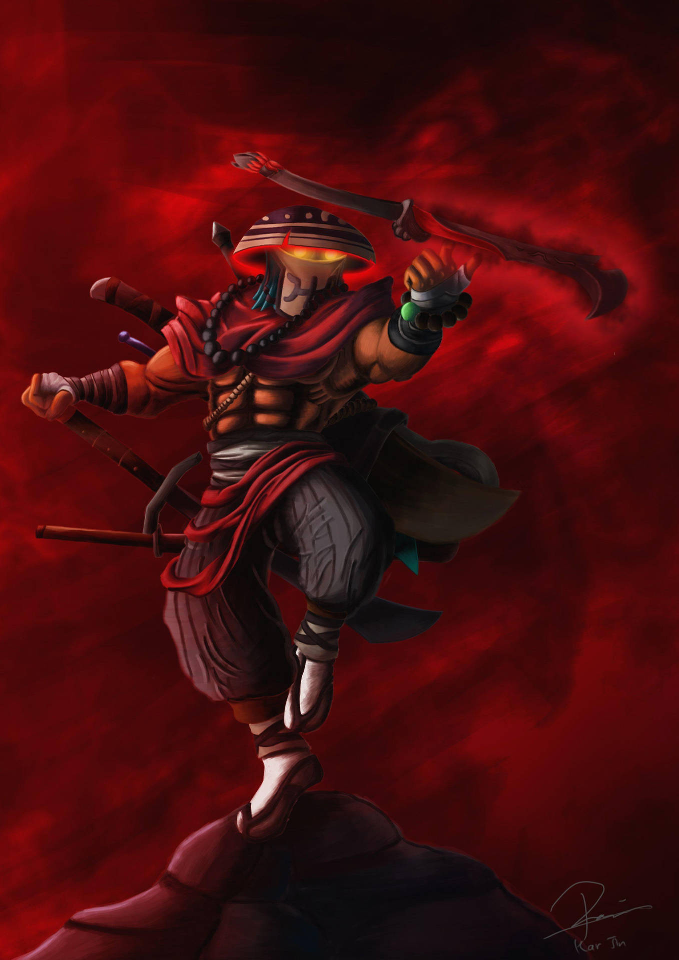 Download Jauggernut Bladekeeper Dota 2 iPhone Wallpaper