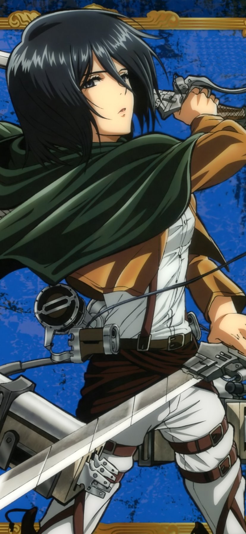 Mikasa Ackerman iPhone 11 828x1792 wallpaper