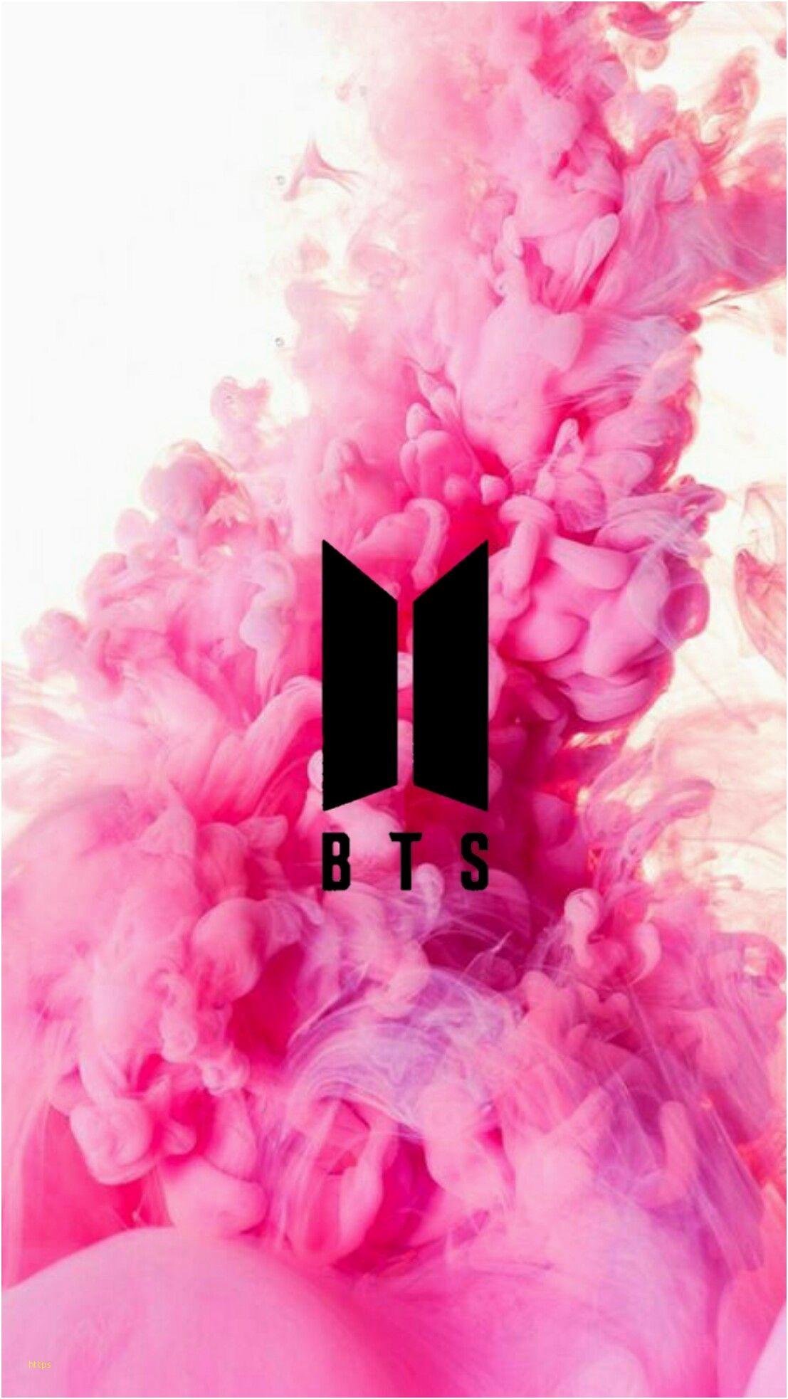 Bts Logo Smoke Background Wallpaper Download